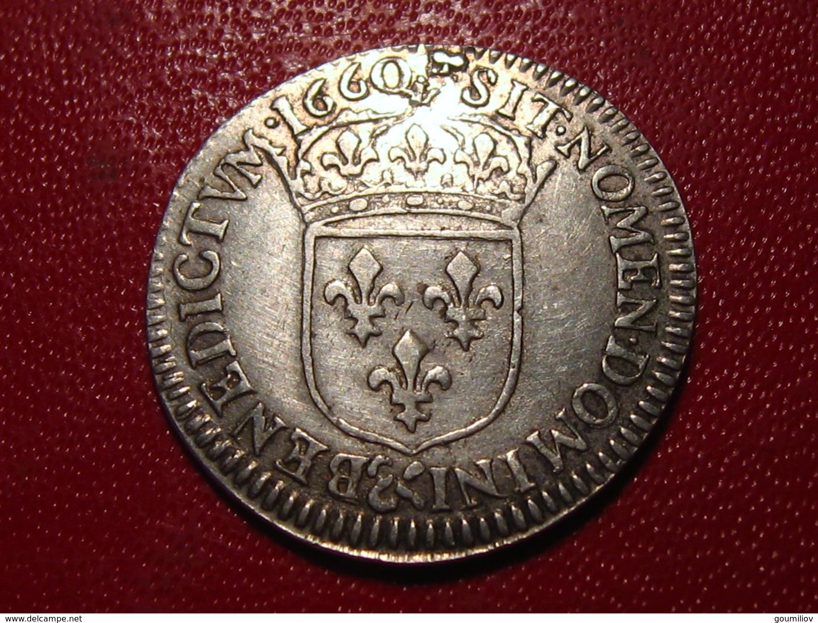 1/12 écu Juvénile 1660 & Aix Louis XIV 1099 - 1643-1715 Louis XIV Le Grand