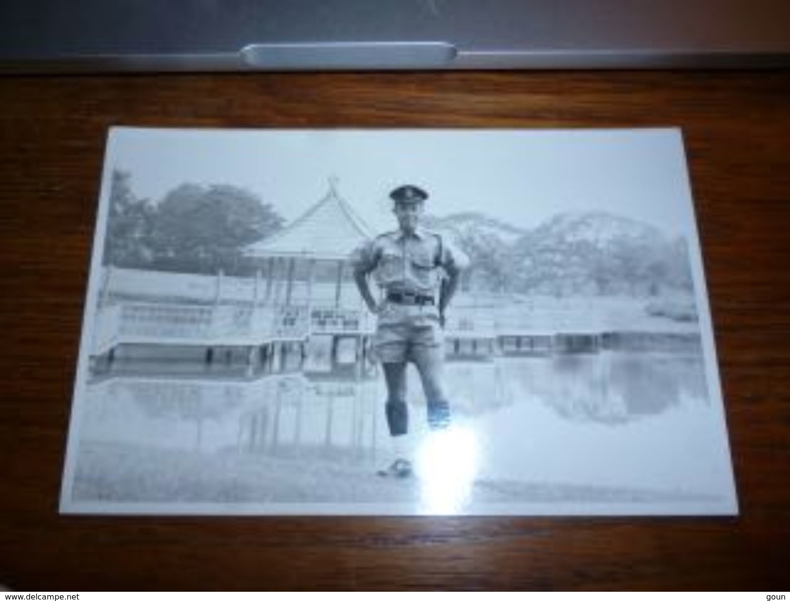 BC7-2-500 Carte Photo 1963 Malaysia Lakk Garderer Jaiping ? Envoyée à Muar  Policier ? (voir Verso) - Malesia