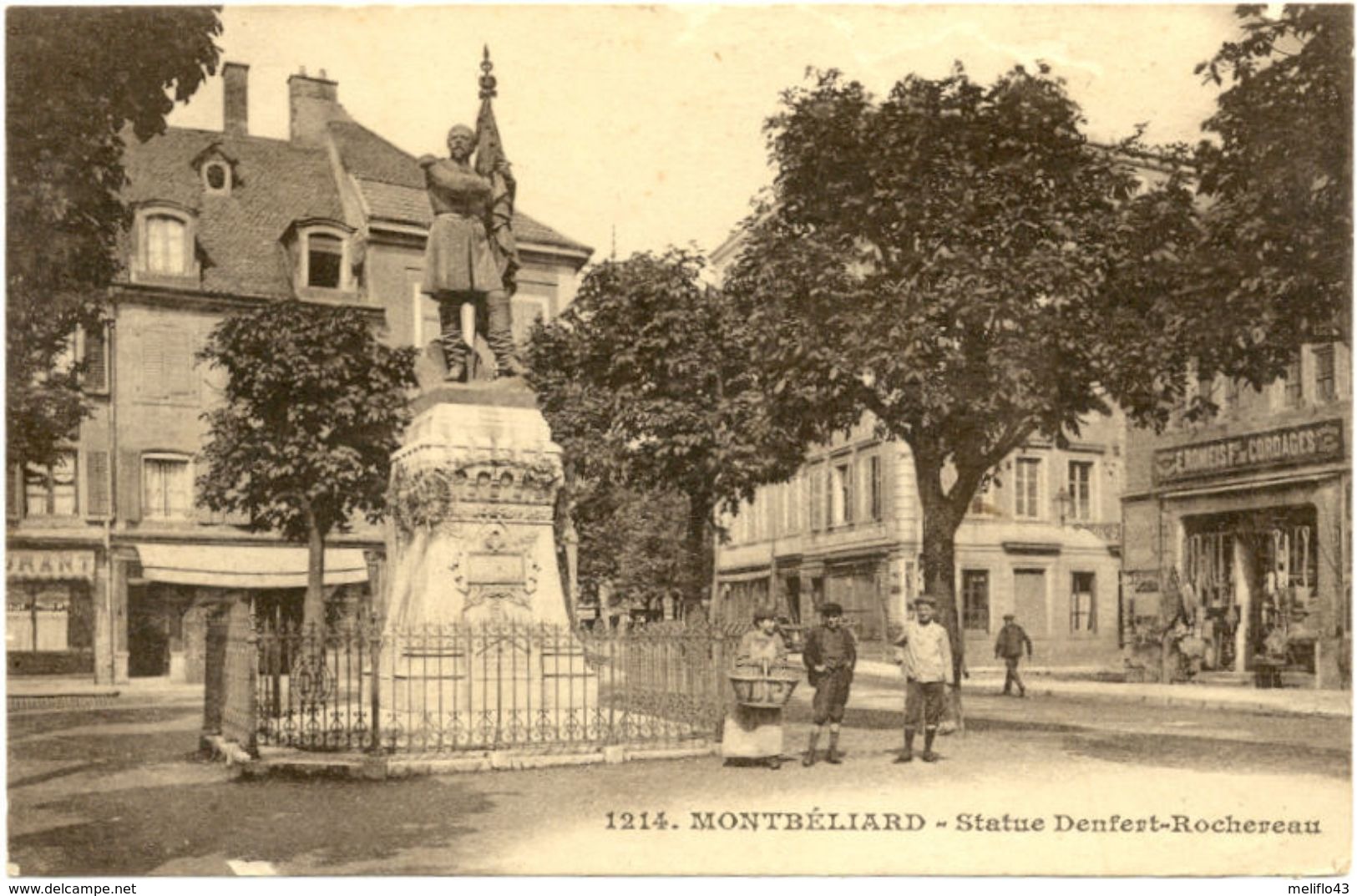 25/CPA A - Montbéliard - Statue Denfert Rochereau - Montbéliard