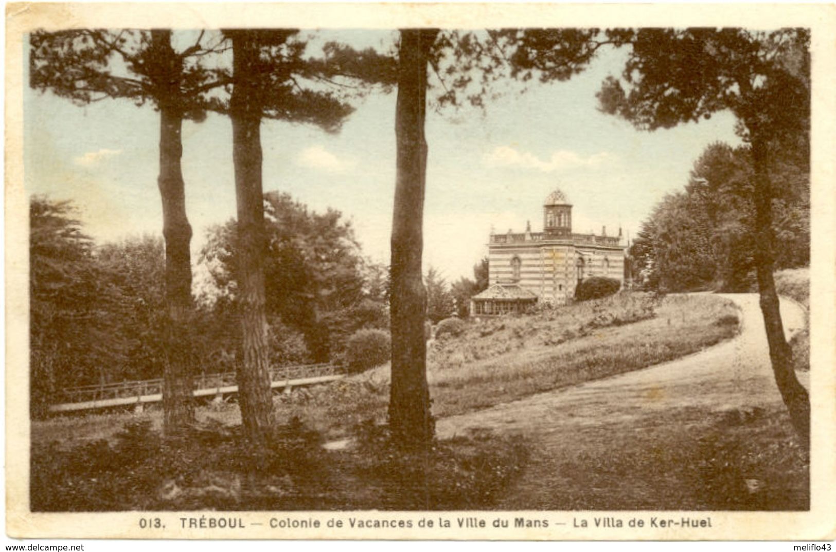 29/CPA - Tréboul - Colonie De Vacances De La Ville Du Mans - La Villa Du Ker-Huel - Tréboul