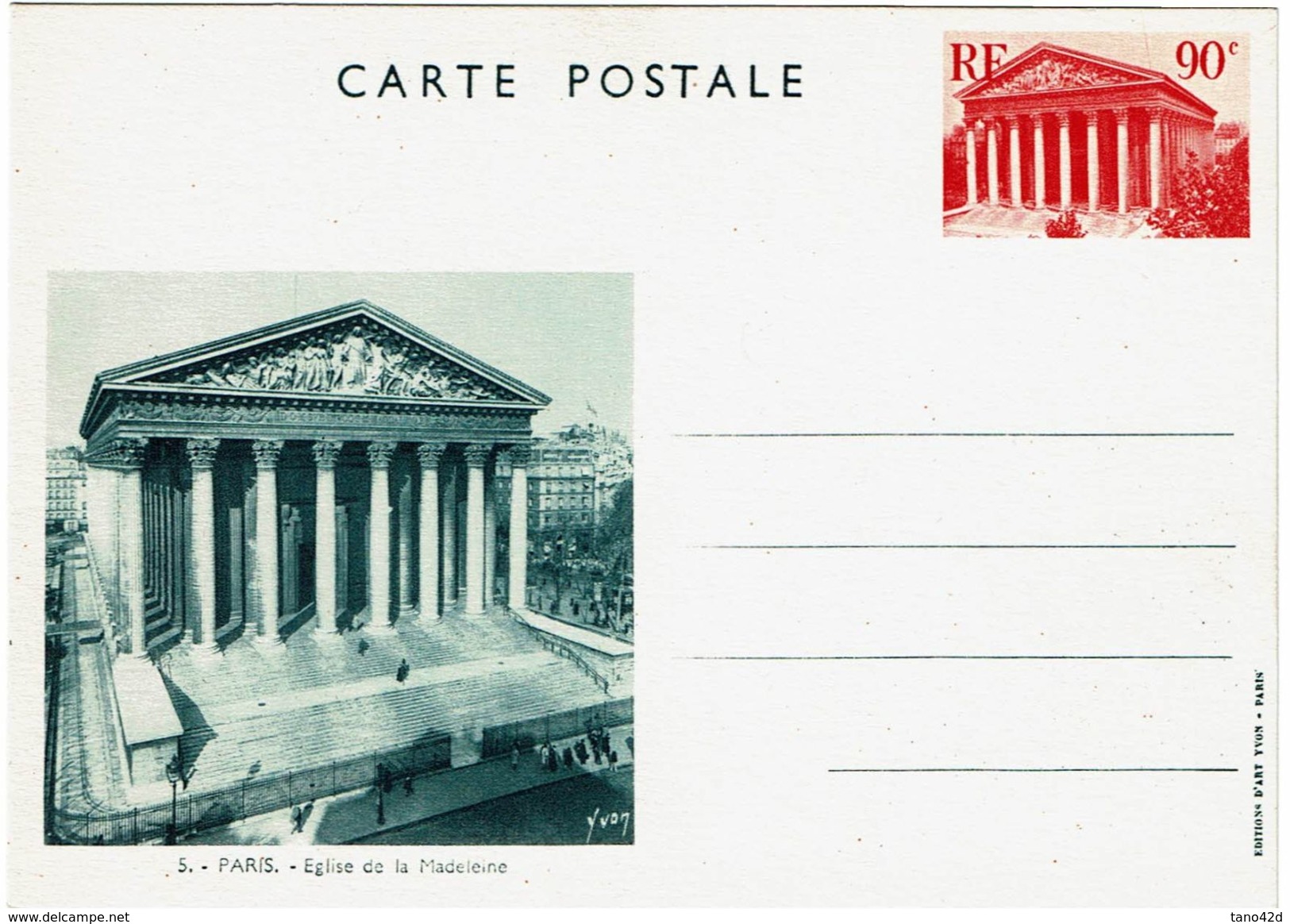 PP13/3 - VUES DE PARIS N°5 VERT - Cartes Postales Types Et TSC (avant 1995)