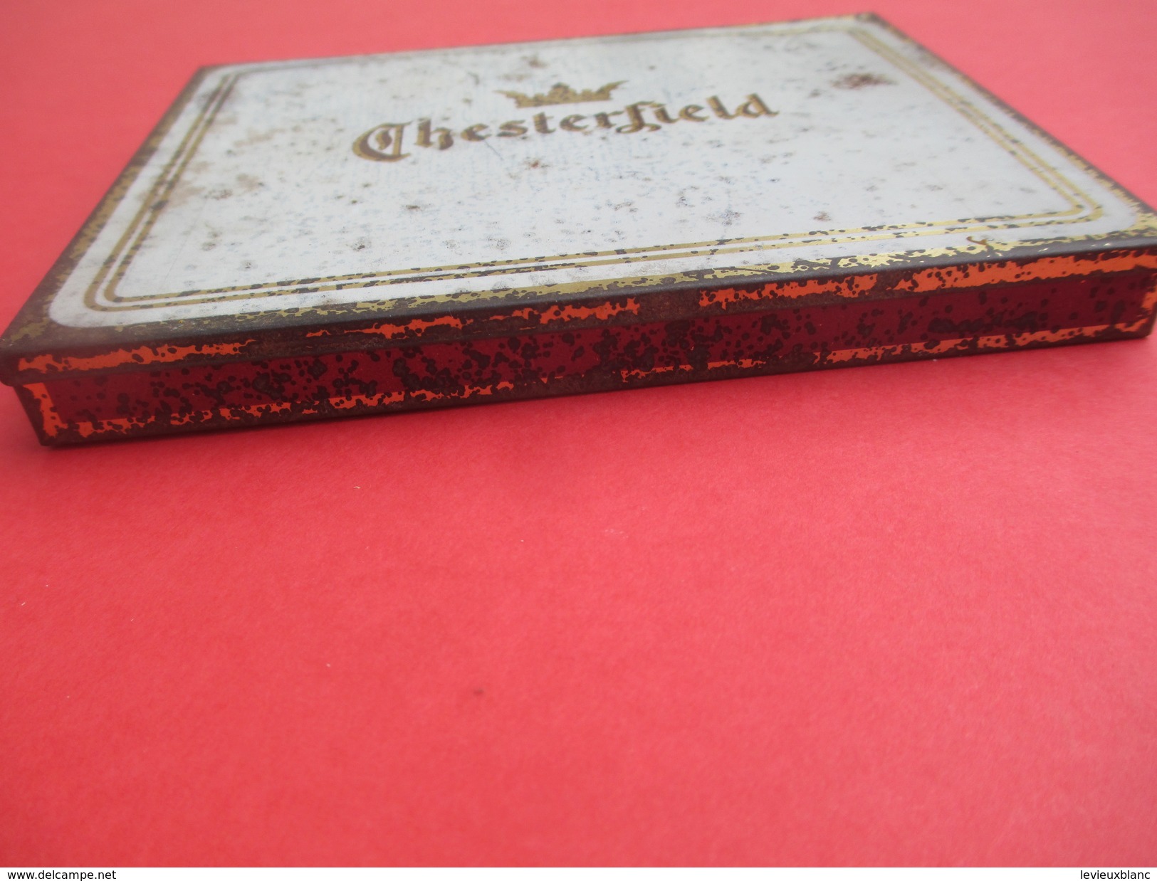 Boite Métallique Ancienne/Cigarettes/Chesterfield/Turkisch Tobacco/Liggett & Myers/USA/Vers 1930-50              BFPP146 - Cajas