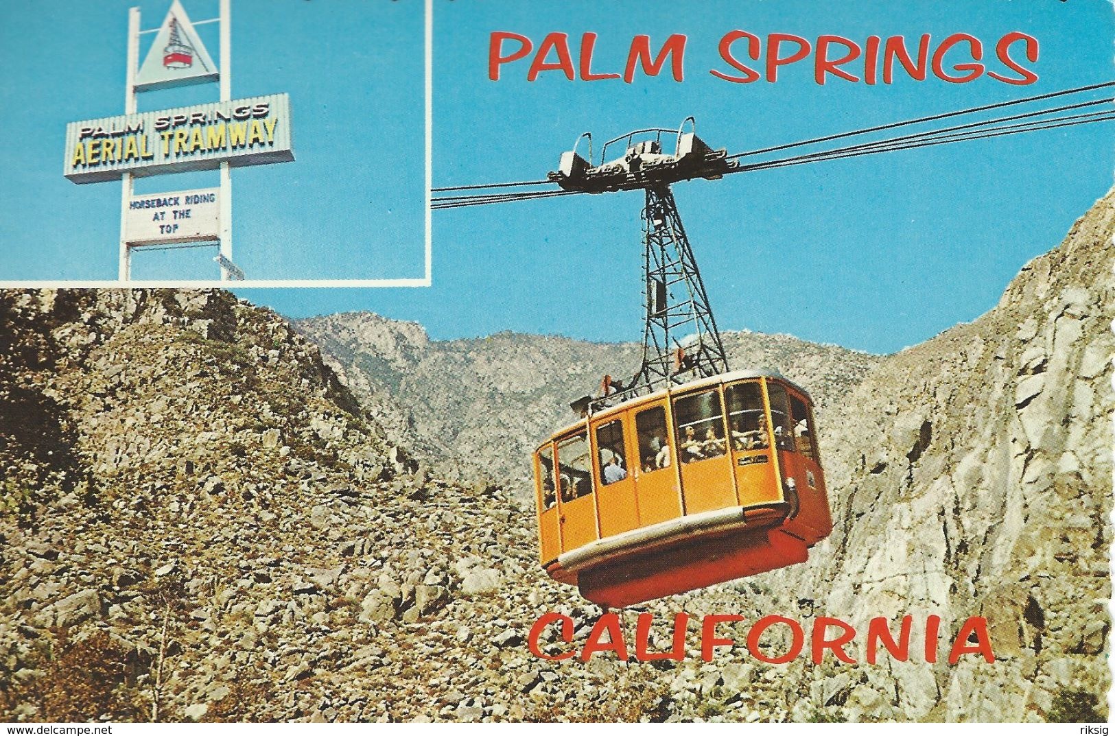 Aerial Tramway. Palm Springs. California.  A-3002 - Palm Springs