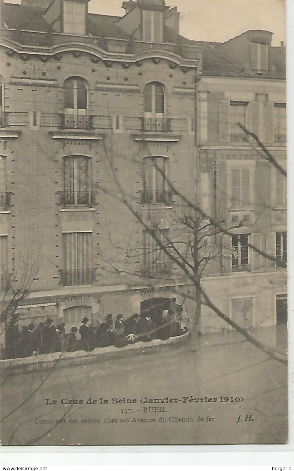 92     Rueil   Crue De La Seine    Rue Du Chemin De Fer - Rueil Malmaison