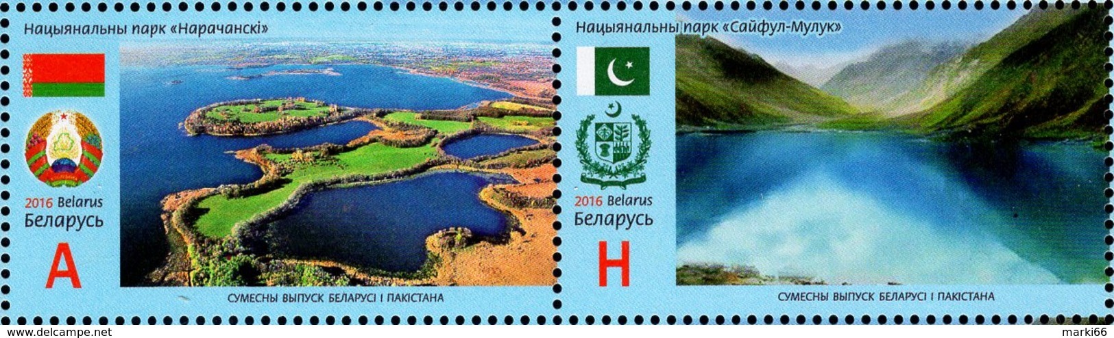 Belarus - 2016 - National Parks - Joint Issue With Pakistan - Mint Stamp Set (se-tenant Pair) - Wit-Rusland