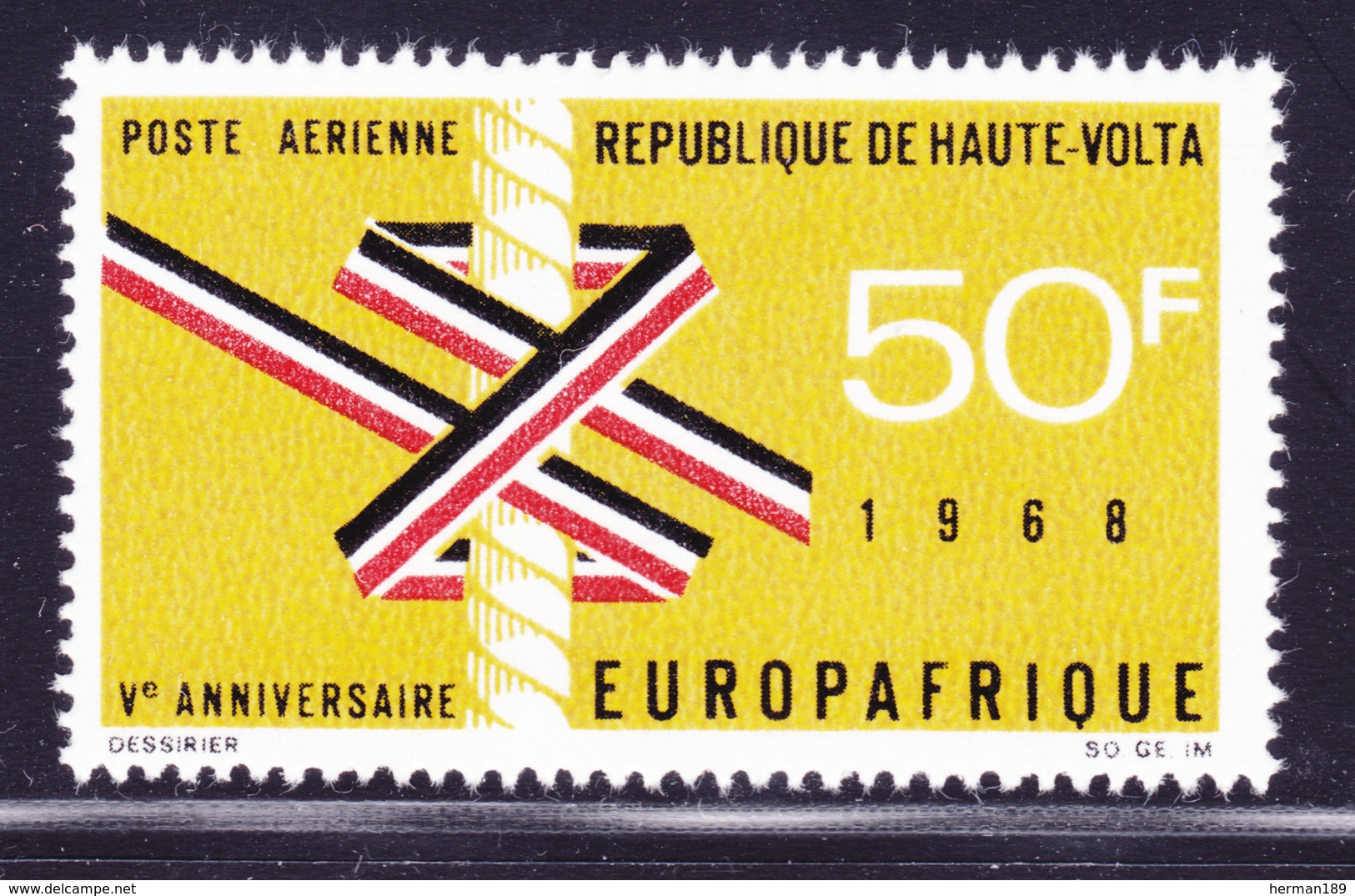 HAUTE-VOLTA AERIENS N°   53 ** MNH Neuf Sans Charnière, TB (D1675) EUROPAFRIQUE - Haute-Volta (1958-1984)