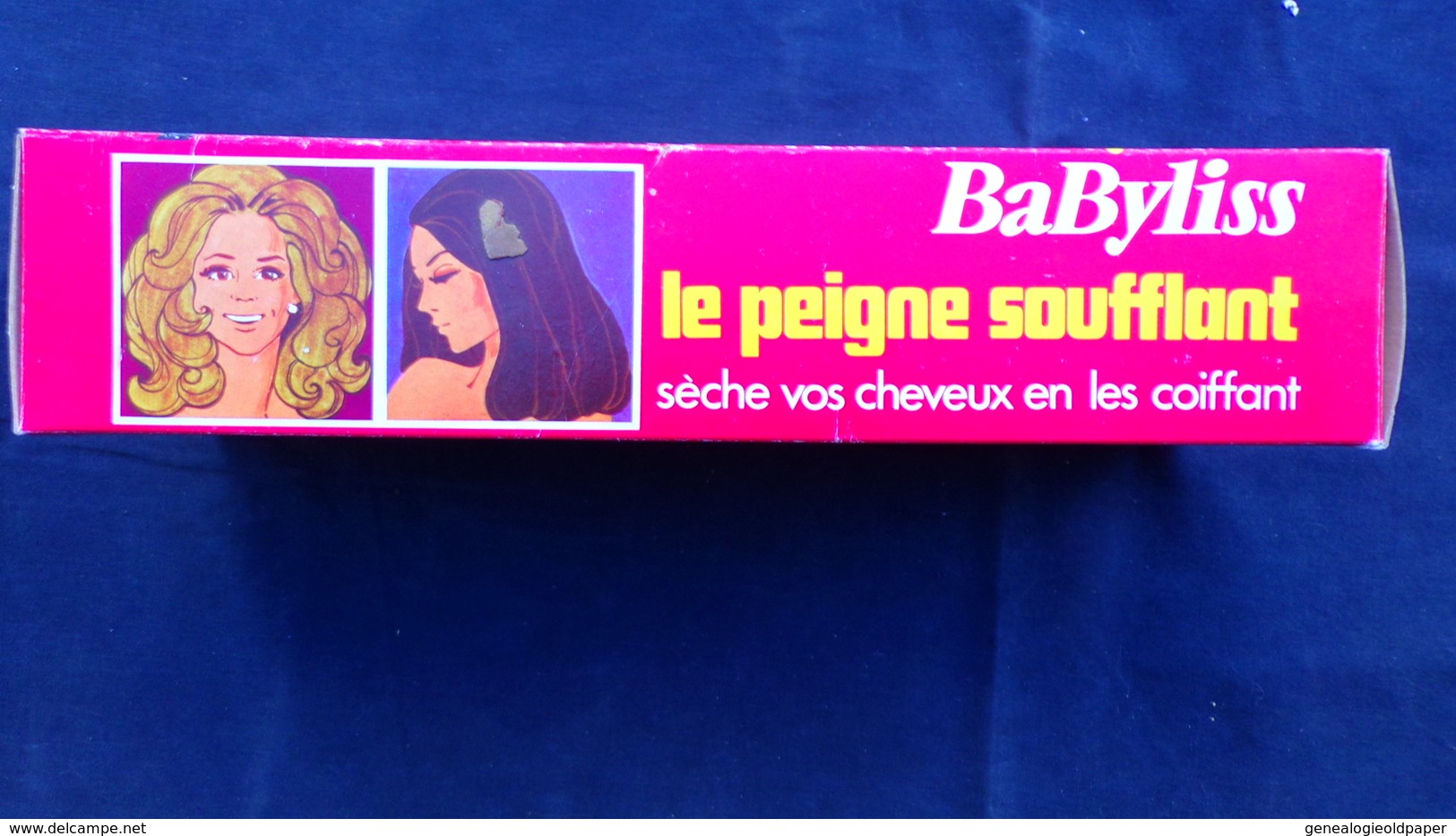 BELLE BOITE CARTON PUBLICITAIRE BABYLISS-LE PEIGNE SOUFFLANT- REF. 700/603- COIFFURE COIFFEUR - Accesorios