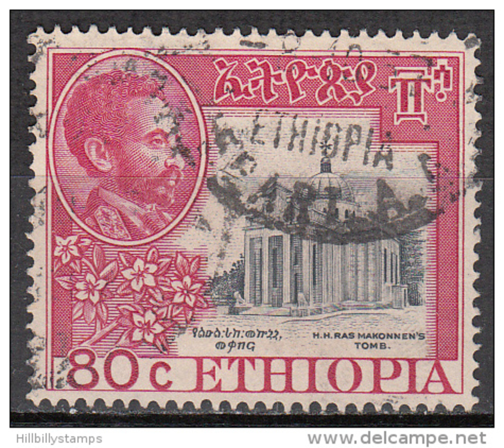 Ethiopia    Scott No.   318     Used     Year  1951 - Ethiopie