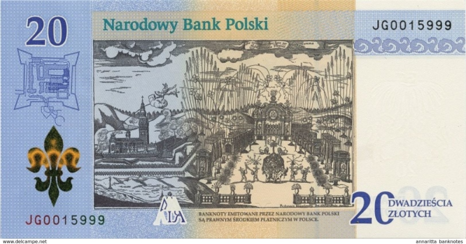 POLAND 20 ZLOTYCH 2017 P-NEW UNC COMMEMORATIVE WITH FOLDER [PLNP821a] - Poland