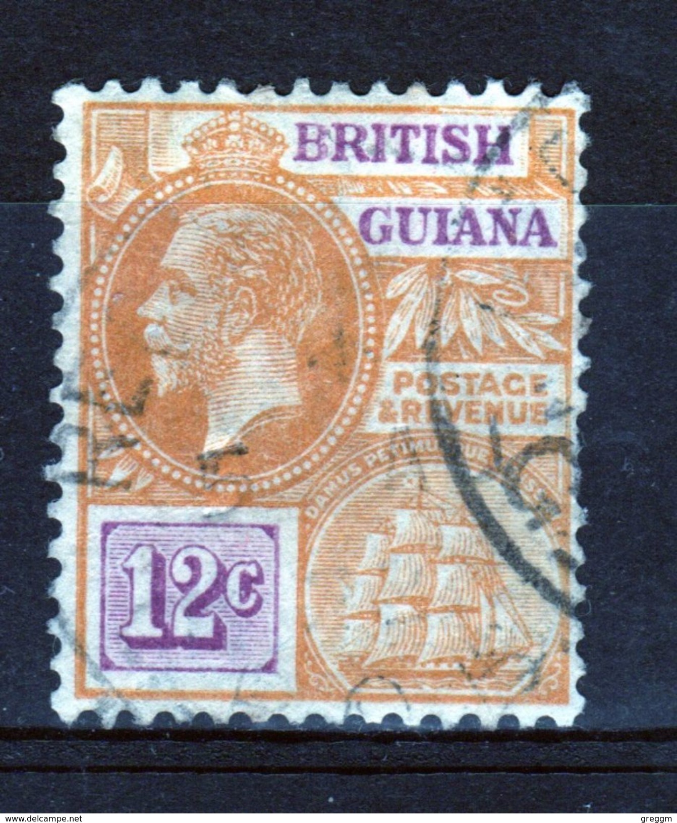 British Guiana George V 12c Definitive Stamp. - British Guiana (...-1966)