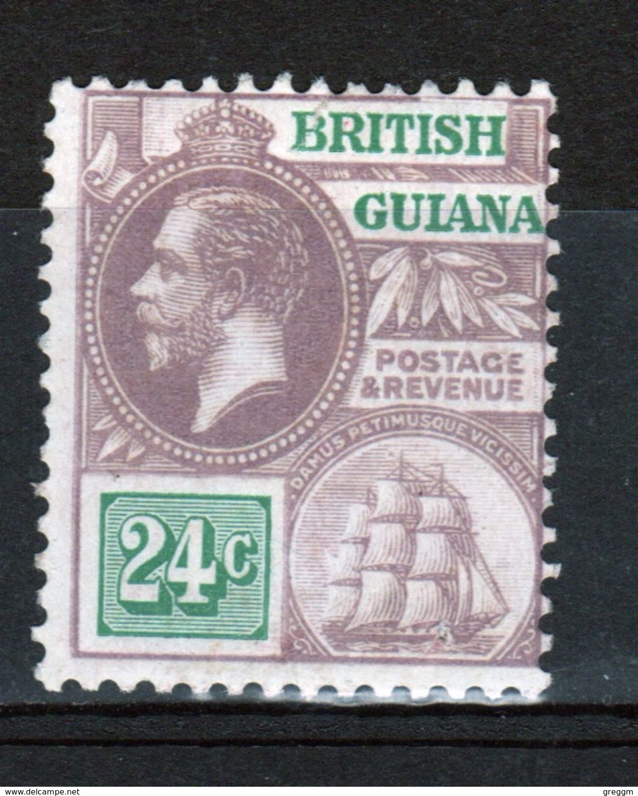 British Guiana George V 24c Definitive Stamp. - British Guiana (...-1966)