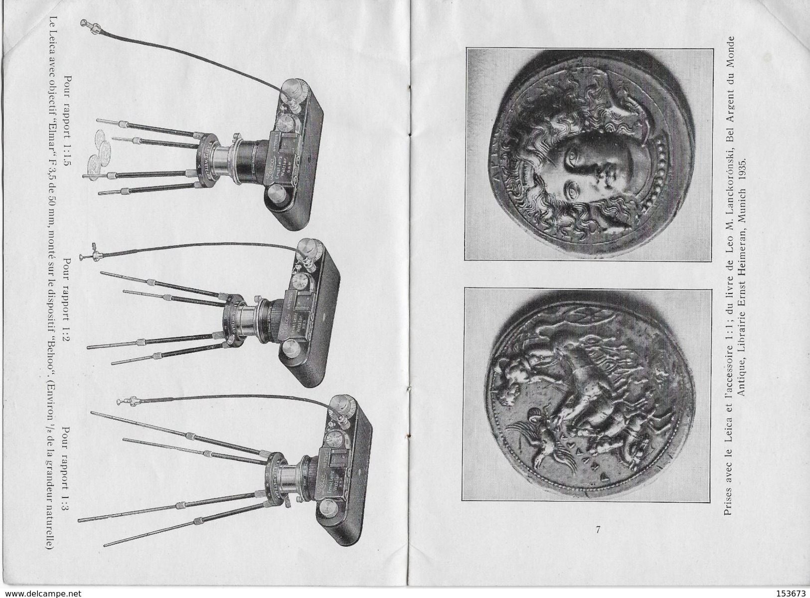 Guide LEITZ 1936 "Accessoires Pour La Photographie De Petits Objets Avec L'appareil LEICA" (24 P.) Ernst LEITZ à WETZLAR - Matériel Et Accessoires