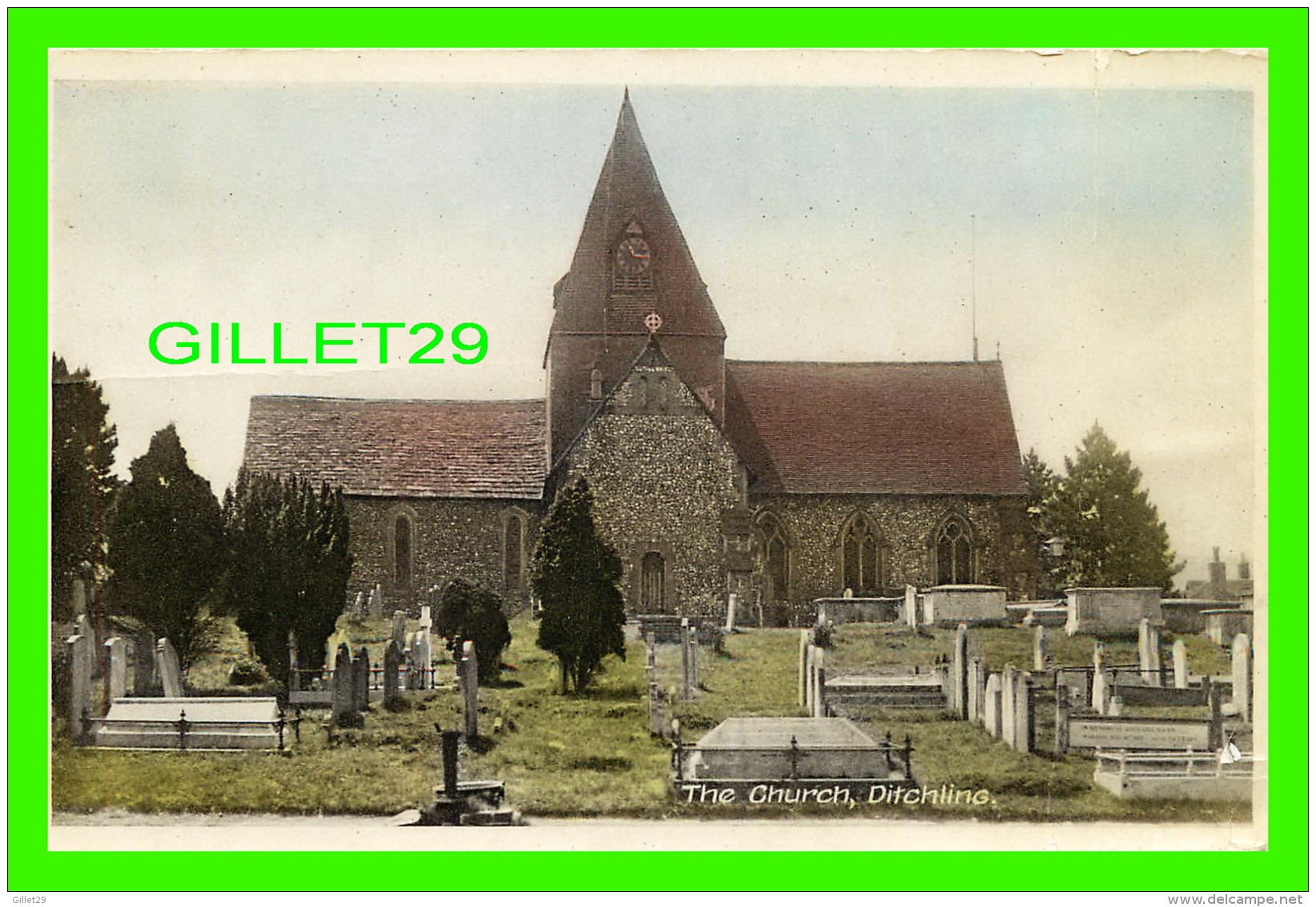 DITCHLING, SUSSEX, UK - ST MARGARET'S CHURCH &amp; CEMETARY -  W. H. BERRY - - Autres & Non Classés