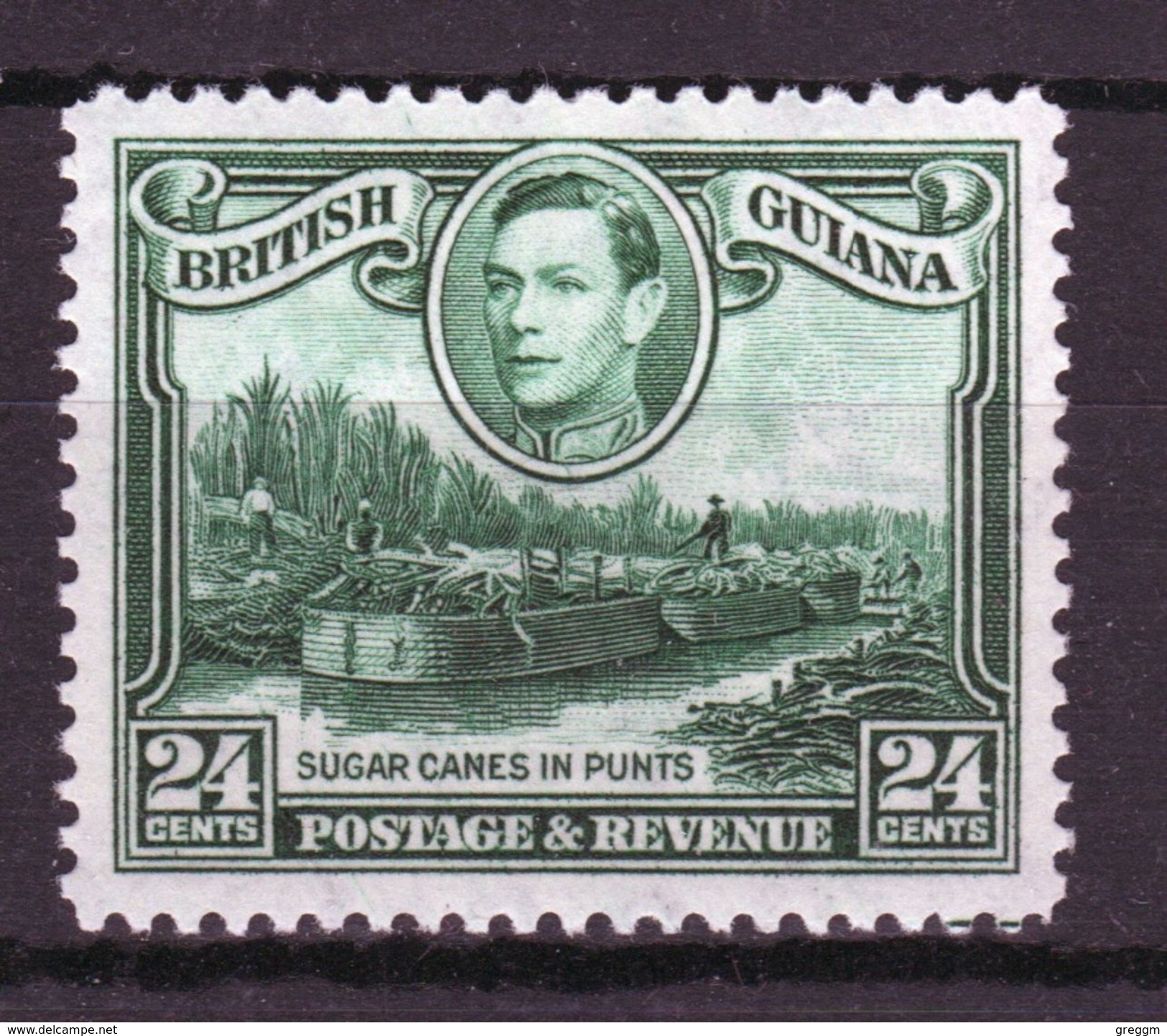 British Guiana George VI 24c Definitive Stamp From 1938. - British Guiana (...-1966)