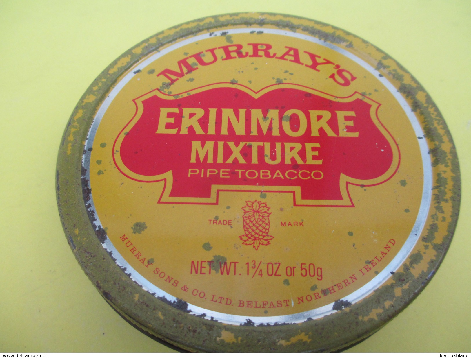 Boite Métallique Ancienne/Tabac De Pipe/MURRAY'S/Erinmore Mixture/Murray Son's/BELFAST/IRELAND/Vers 1960-1980    BFPP194 - Dozen