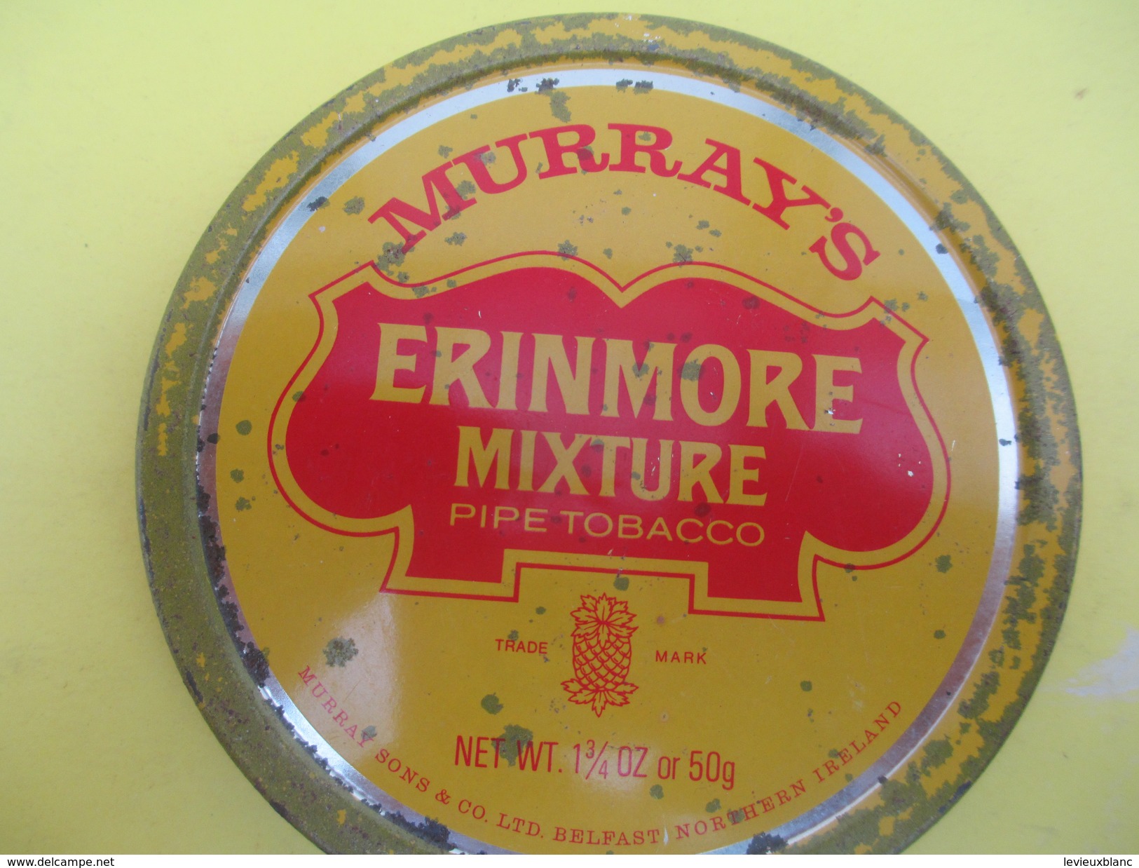 Boite Métallique Ancienne/Tabac De Pipe/MURRAY'S/Erinmore Mixture/Murray Son's/BELFAST/IRELAND/Vers 1960-1980    BFPP194 - Dozen