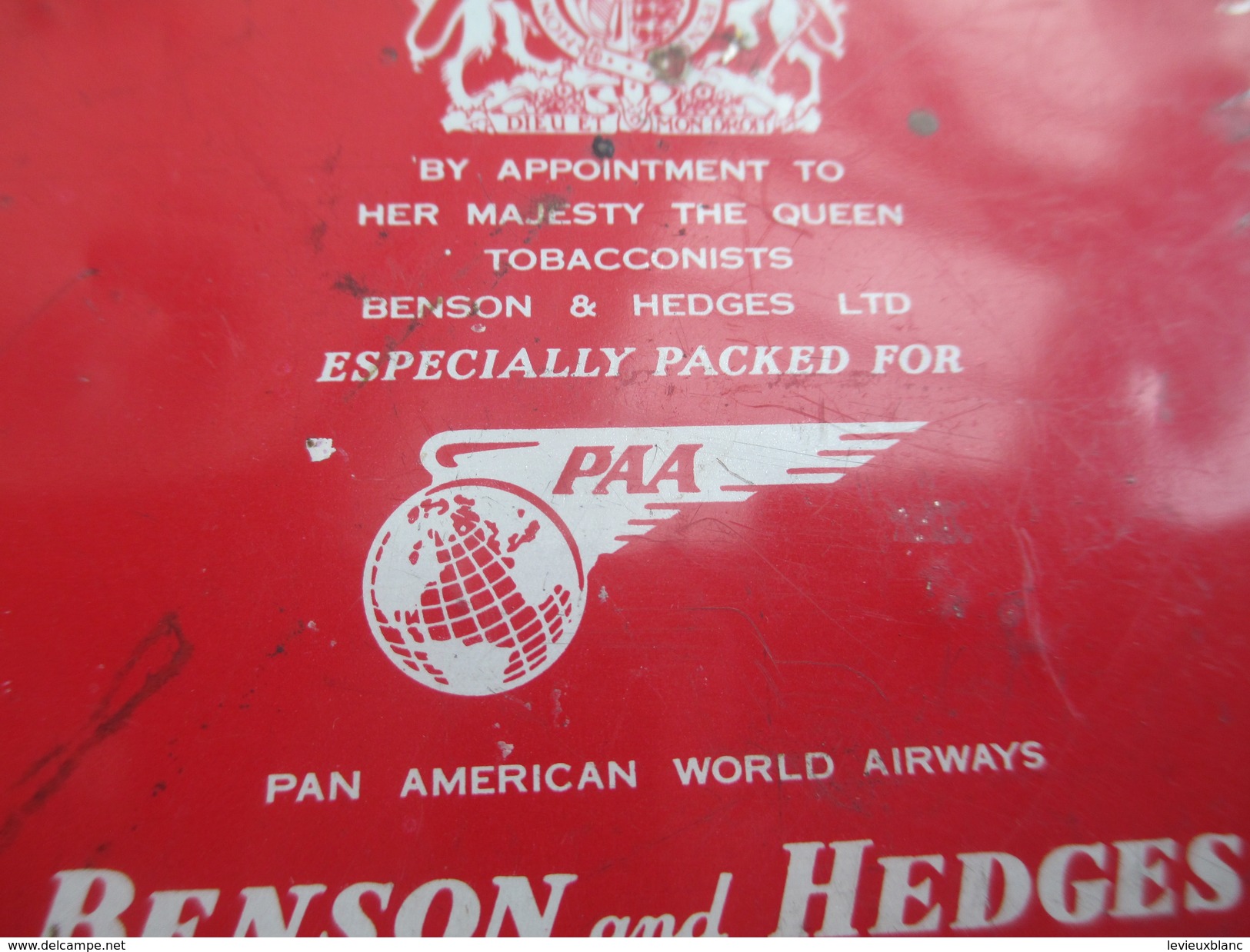 Boite Métallique Ancienne/Twenty Cigarettes/Benson & Hedges/ PAA/Pan American World Airways/ Vers 1940-1950   BFPP171 - Cajas