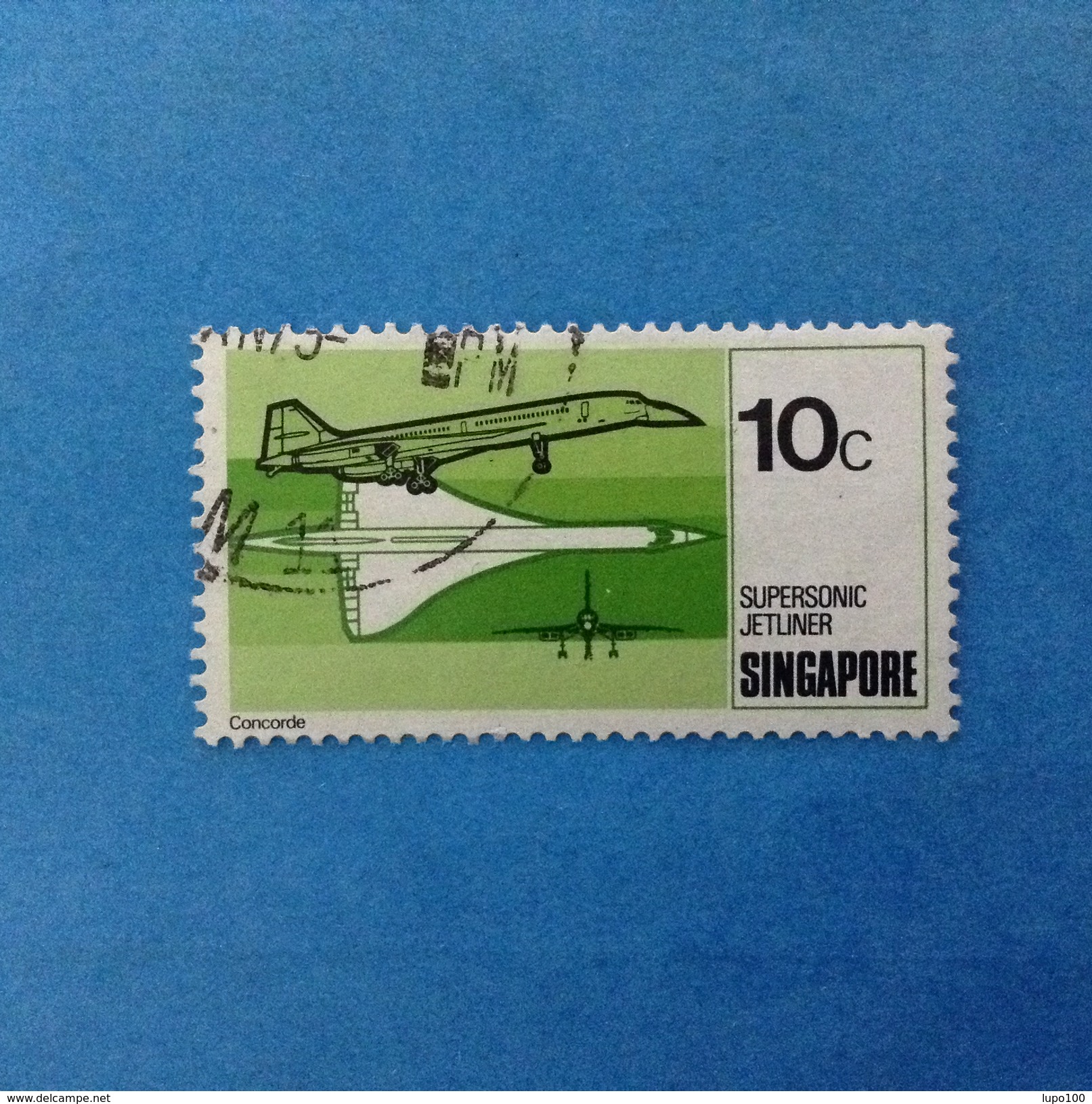 1978 SINGAPORE FRANCOBOLLO USATO STAMP USED - AEREO CONCORDE SUPERSONIC JETLINER 10 - Singapur (1959-...)