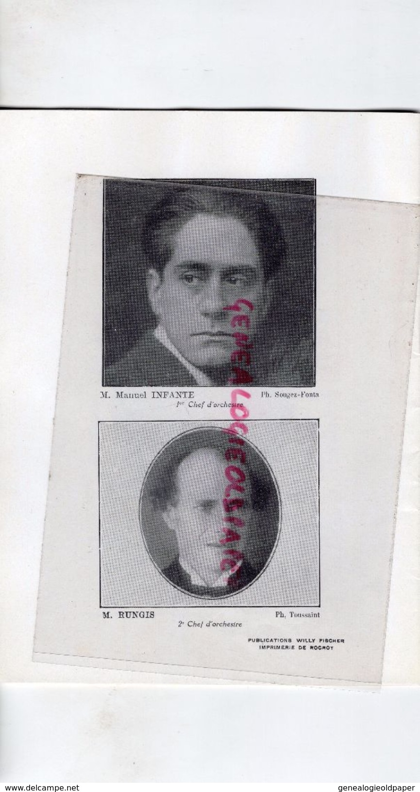75- PARIS-PROGRAMME THEATRE TRIANON LYRIQUE-BRAVARD-AMIC-PERNOT-1931-32-CIBOULETTE- FLERS-CROISSET-HAHN-CAMIA-MANDOLINE