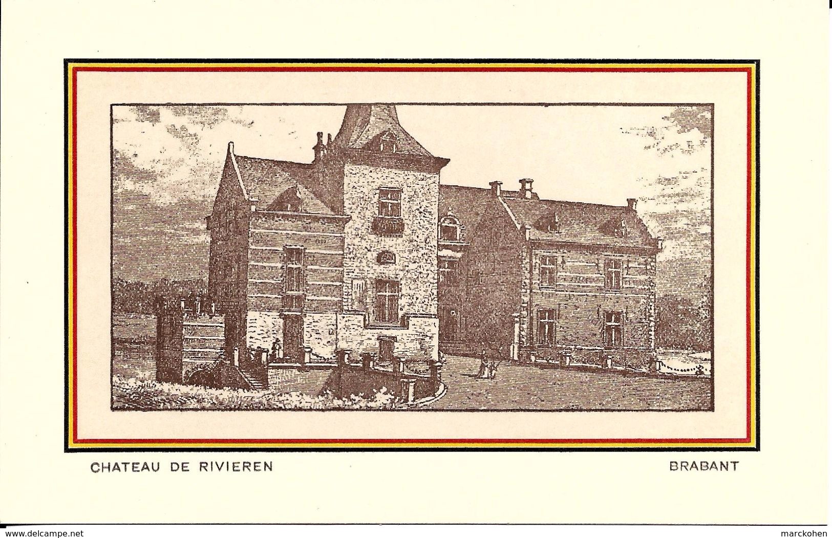 BRUXELLES (1083) : Le Château "De Rivieren" à Ganshoren. CPA. - Ganshoren