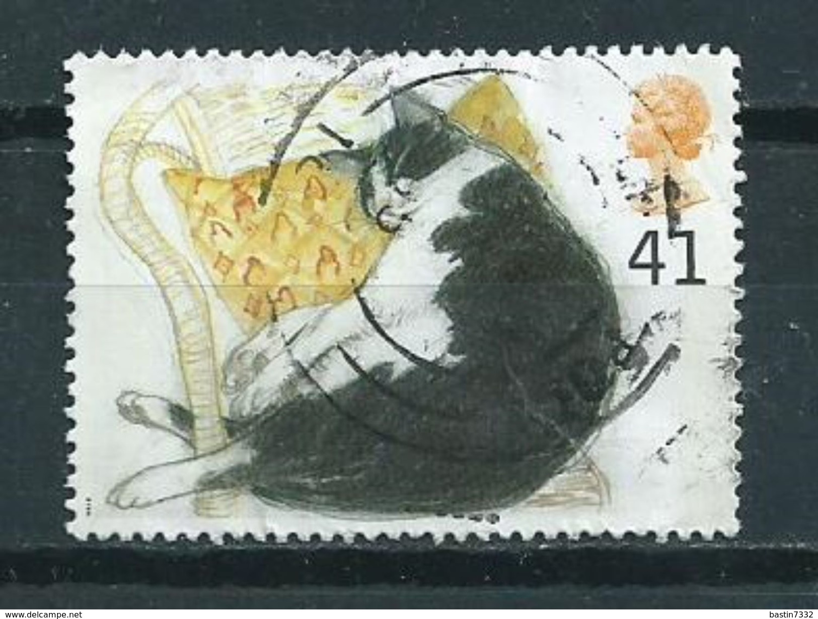 1995 England 41p. Cats,katten Used/gebruikt/oblitere - Gebruikt