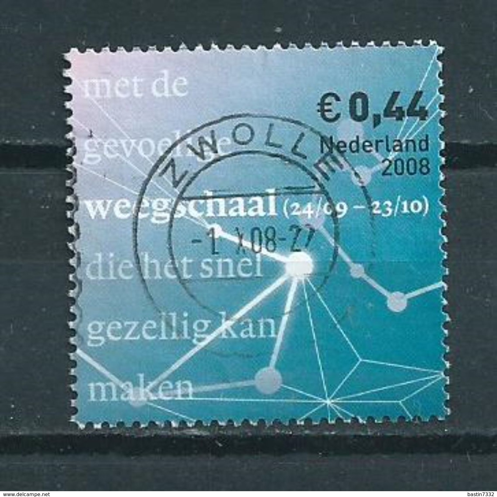2008 Netherlands Weegschaal Used/gebruikt/oblitere - Gebruikt