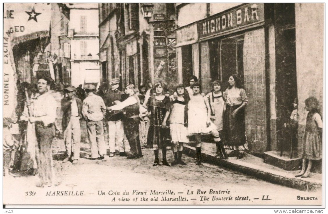 L100C_452 - Marseille - REPRODUCTION - Un Coin Du Vieux Marseille - La Rue Bouterie - LL - Non Classés