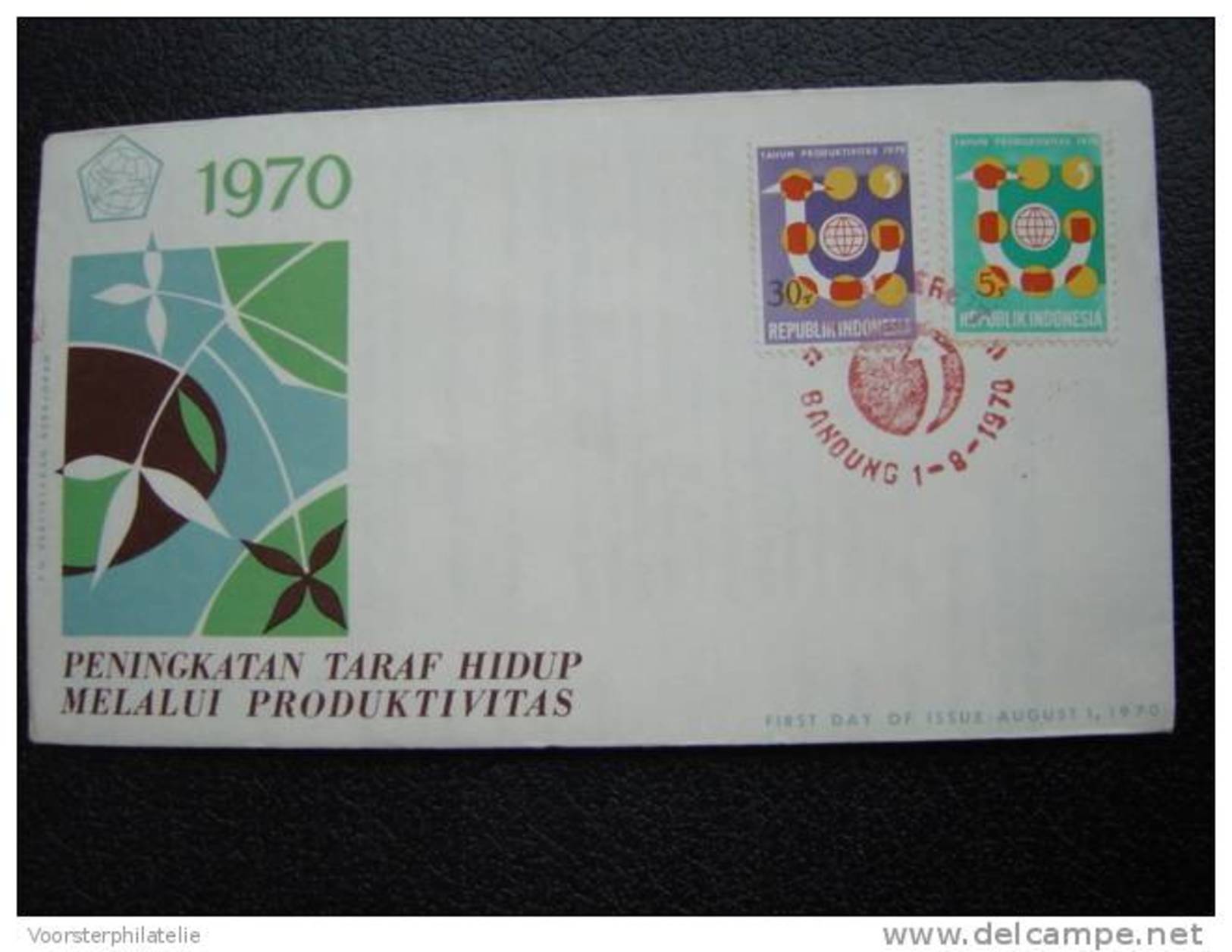 INDONESIA INDONESIË 1970 FDC ZBL 682-83 BLANK CATALOGUE 2,75€ SPECIAL PRICE!!!!! - Indonesië