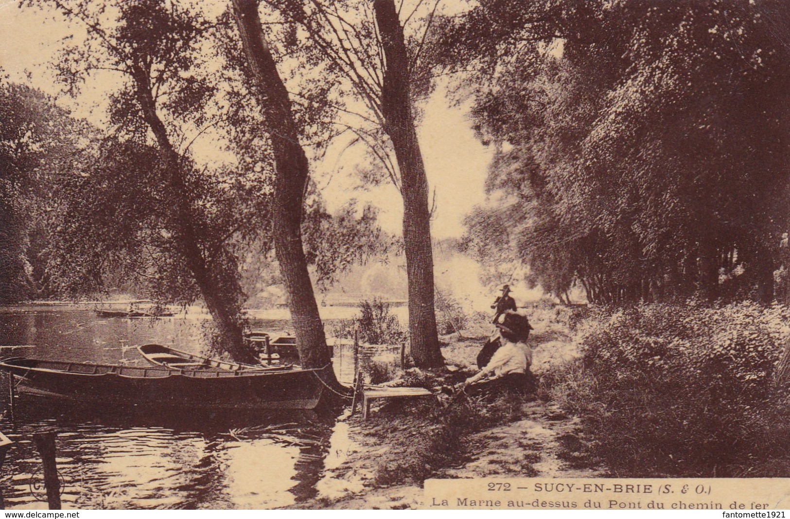 SUCY EN BRIE LA MARNE AU DESSUS DU PONT DE CHEMIN DE FER (dil335) - Sucy En Brie