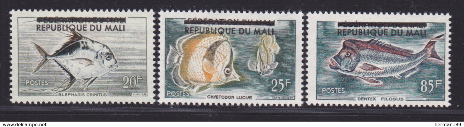 MALI N°   10 à 12 ** MNH Neufs Sans Charnière, Poissons, TB  (D1703) - Mali (1959-...)