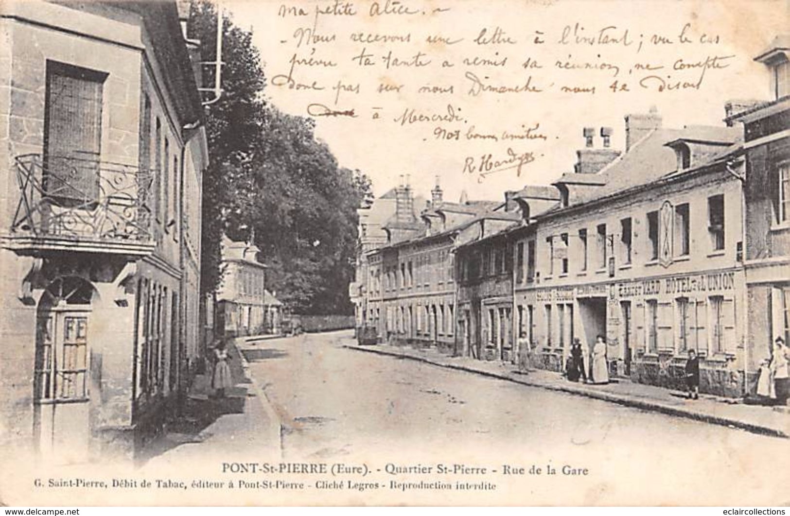 Pont Saint Pierre        27       Rue De La Gare                      (Voir Scan) - Sonstige & Ohne Zuordnung