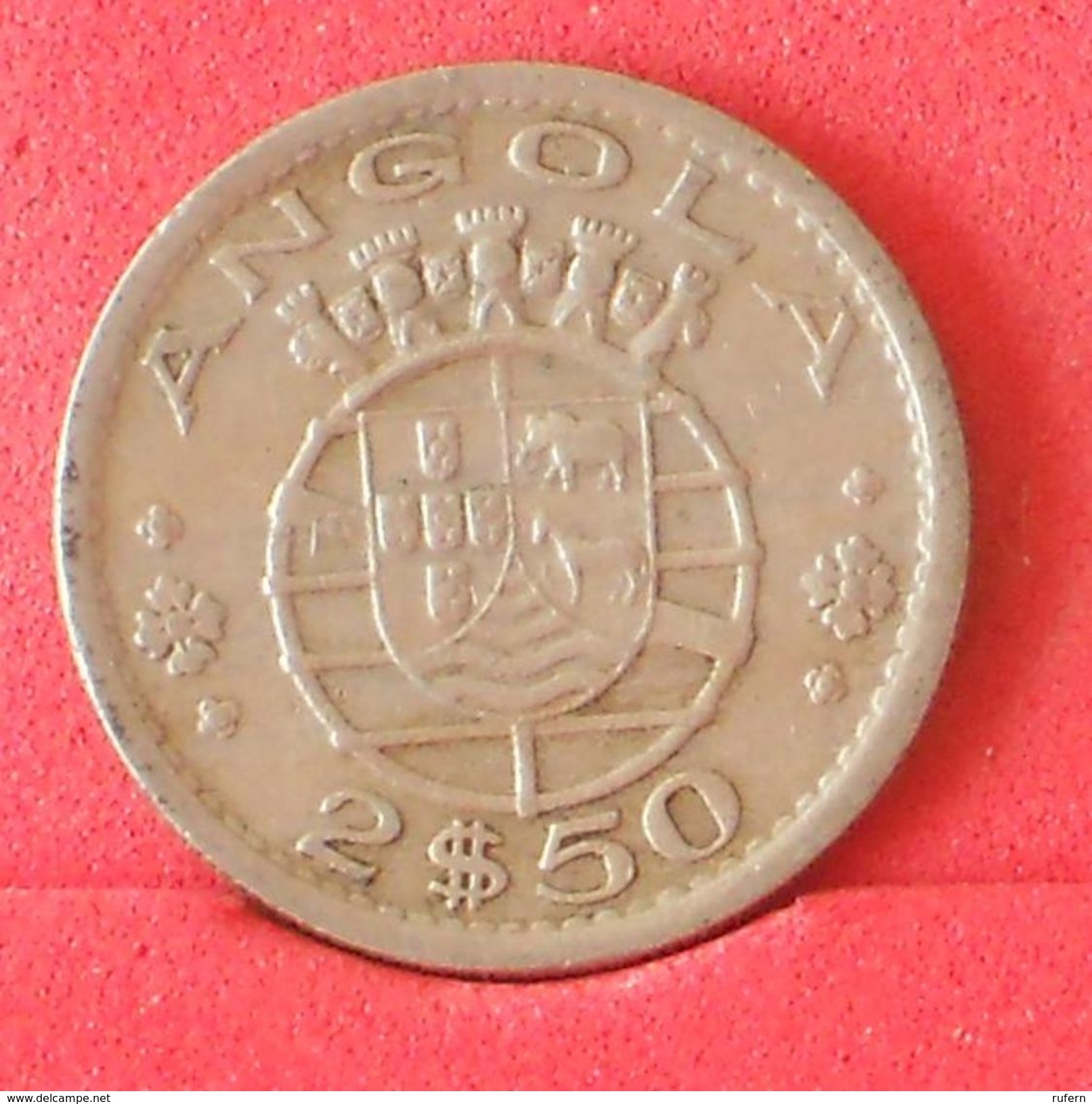 ANGOLA 2,5 ESCUDOS 1968 -    KM# 77 - (Nº19109) - Angola