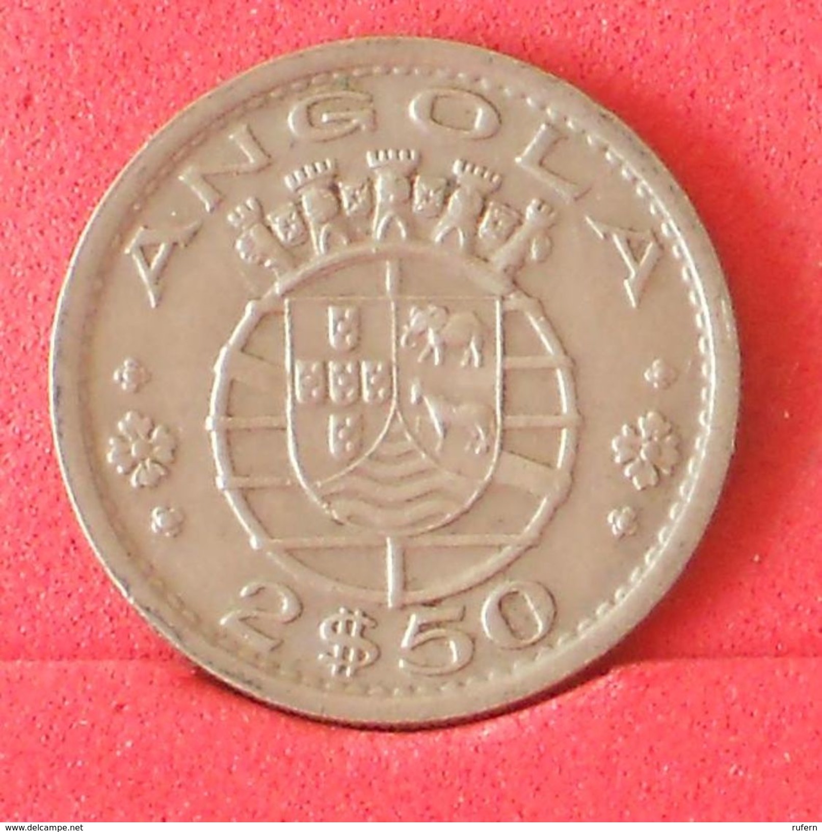 ANGOLA 2,5 ESCUDOS 1968 -    KM# 77 - (Nº19111) - Angola