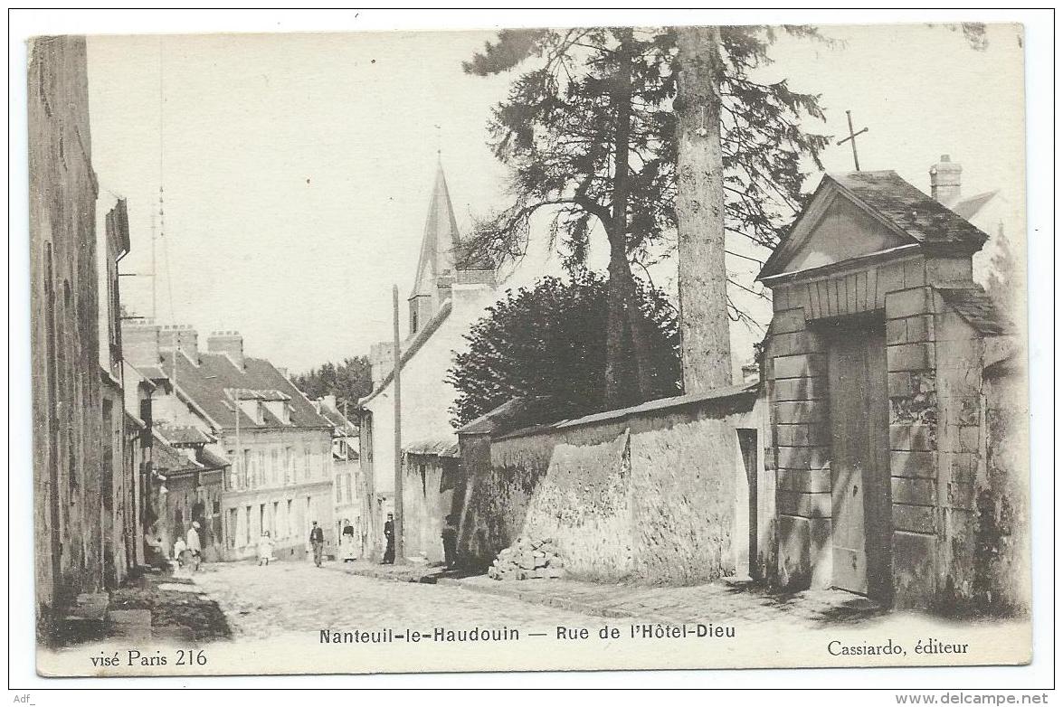 CPA NANTEUIL LE HAUDOUIN, RUE DE L'HOTEL DIEU, OISE 60 - Nanteuil-le-Haudouin