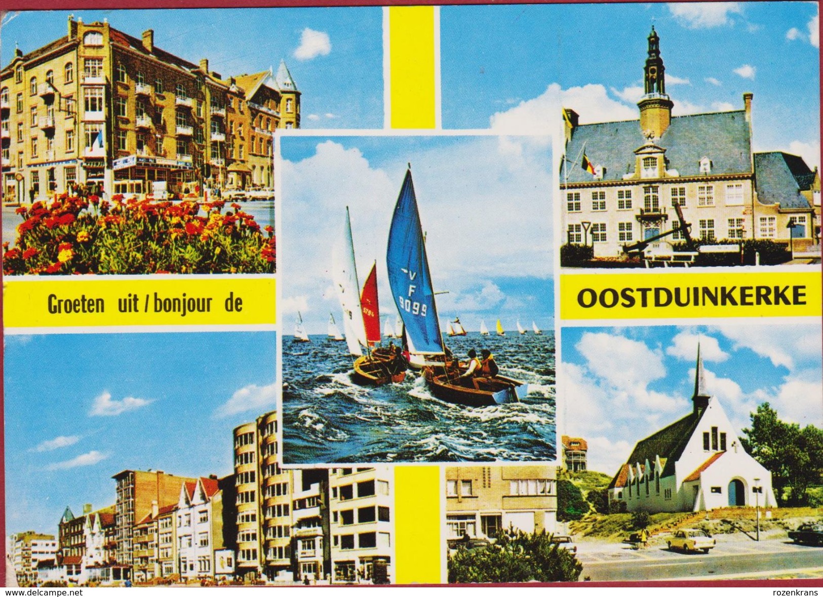 Grote Kaart Grand Format Oostduinkerke Koksijde Groeten Uit 1972 (Hoekschade) - Oostduinkerke