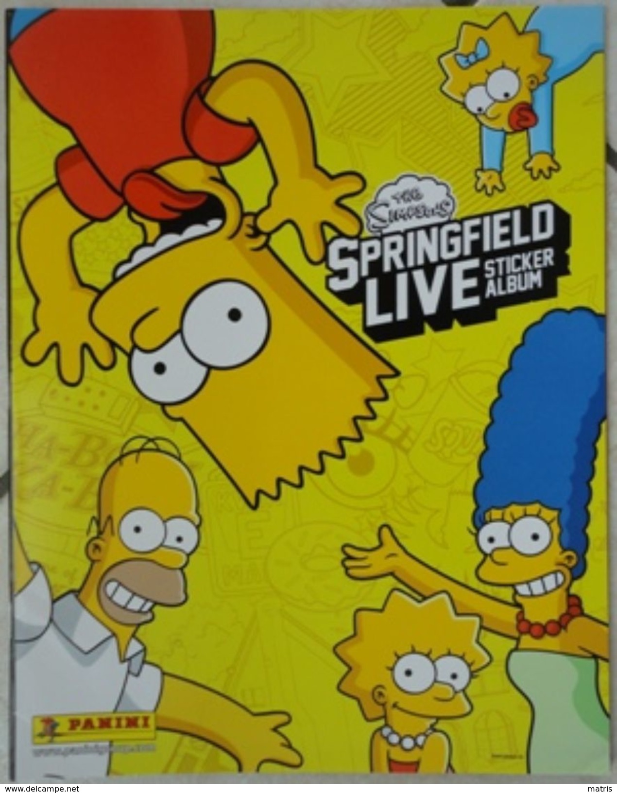 Album Vuoto The Simpsons Springfield Live Per La Raccolta Di Figurine - Edizione Panini N. 12/2013 - Edizione Italiana