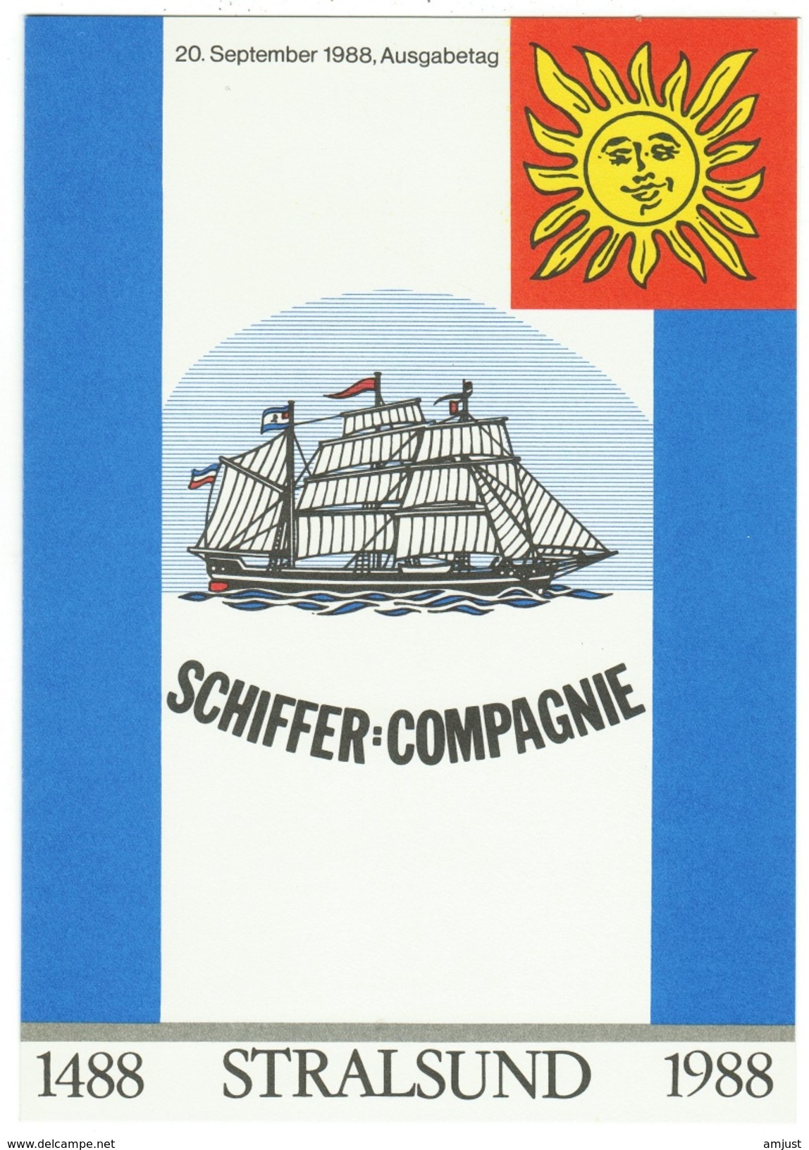 Allemagne // Deutschland // DDR // 500 Jahre Schiffer-compagnie Zu Stralsund - Covers & Documents