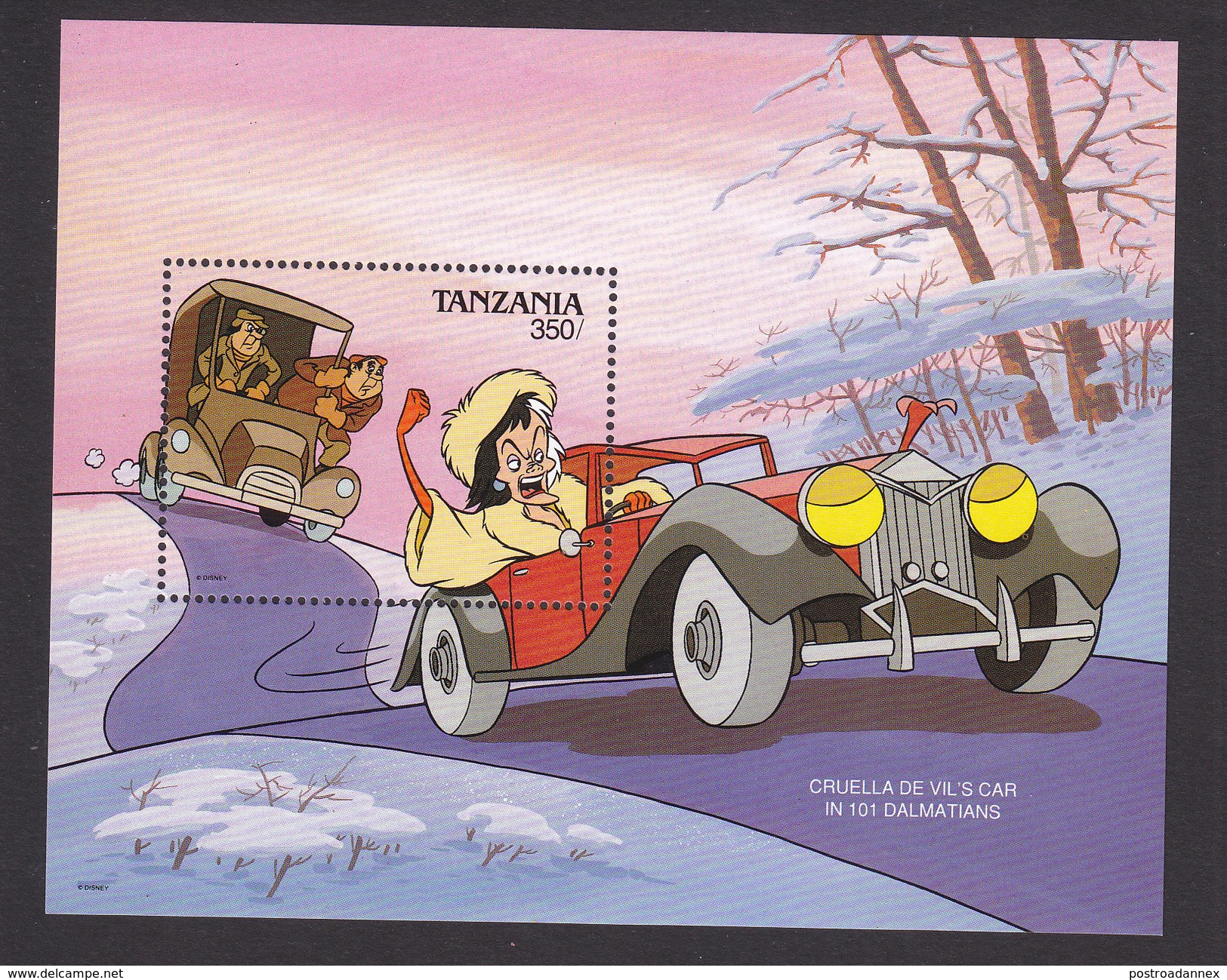 Tanzania, Scott #578, Mint Never Hinged, Disney, Issued 1990 - Tanzania (1964-...)