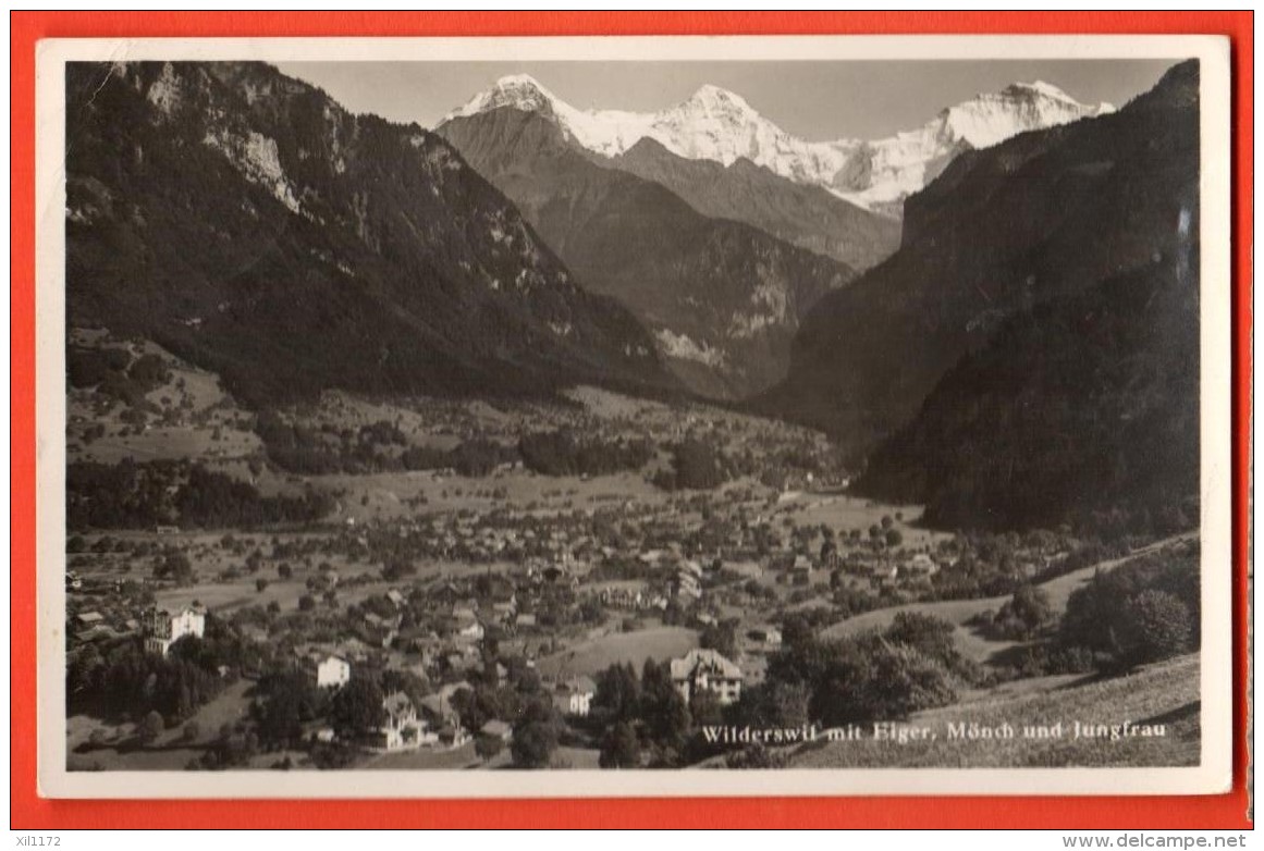 MIN-09  Wilderswil Mit Eiger Mönch Und Jungfrau. Gelaufen - Wilderswil