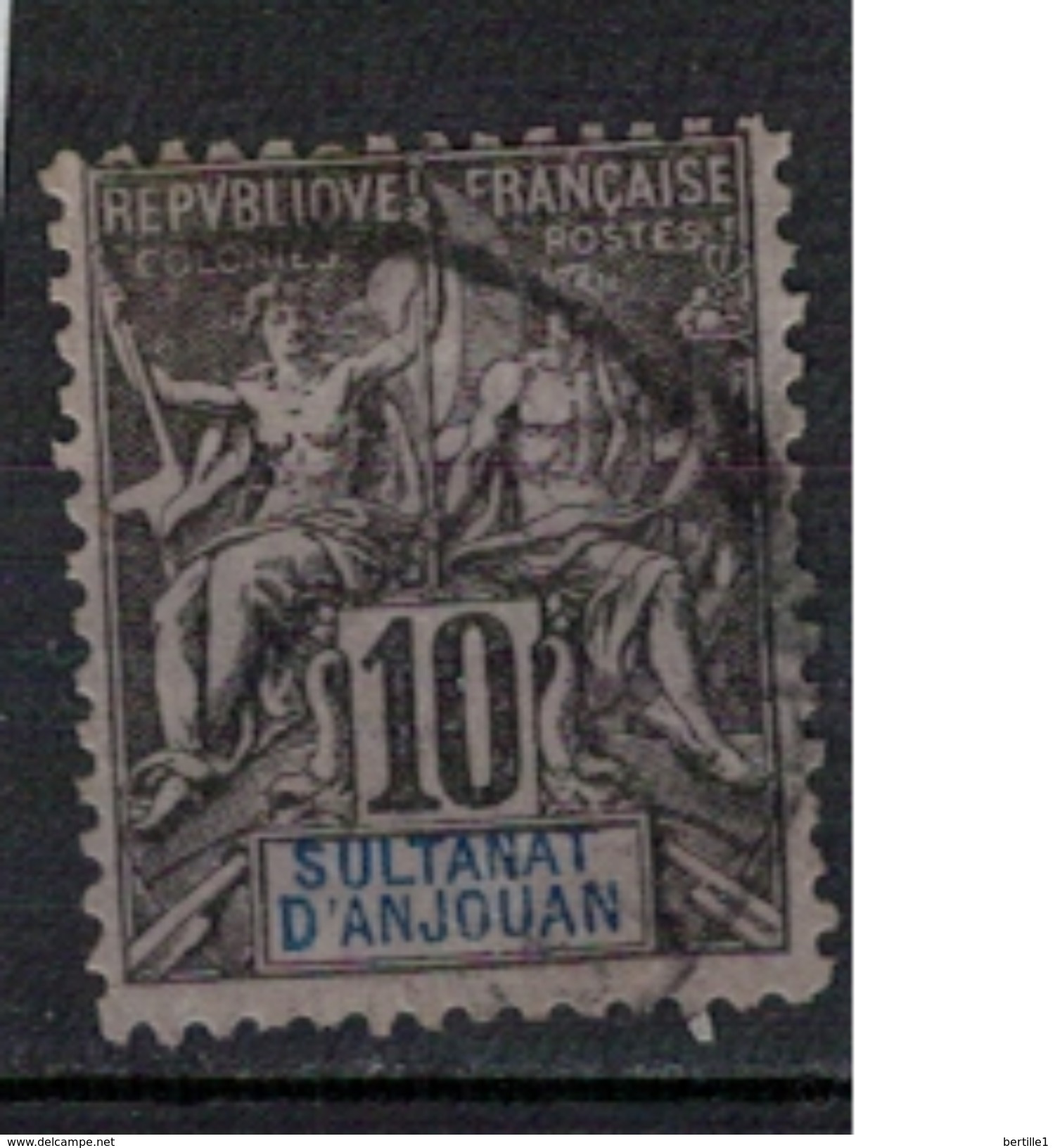 ANJOUAN                N°  YVERT     5     OBLITERE       ( O   4371  ) - Used Stamps