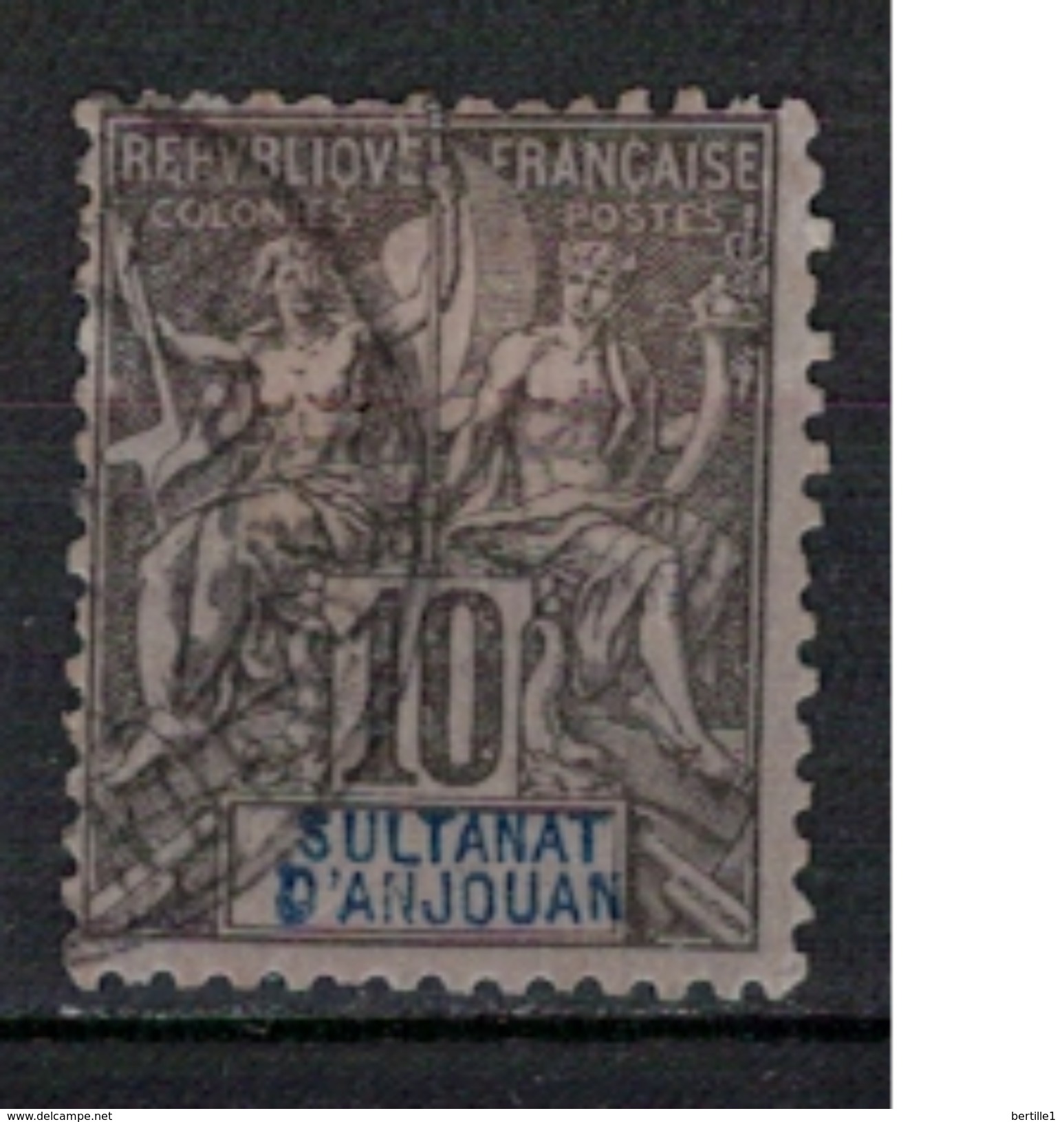 ANJOUAN                N°  YVERT     5   (1)  OBLITERE       ( O   4372  ) - Used Stamps