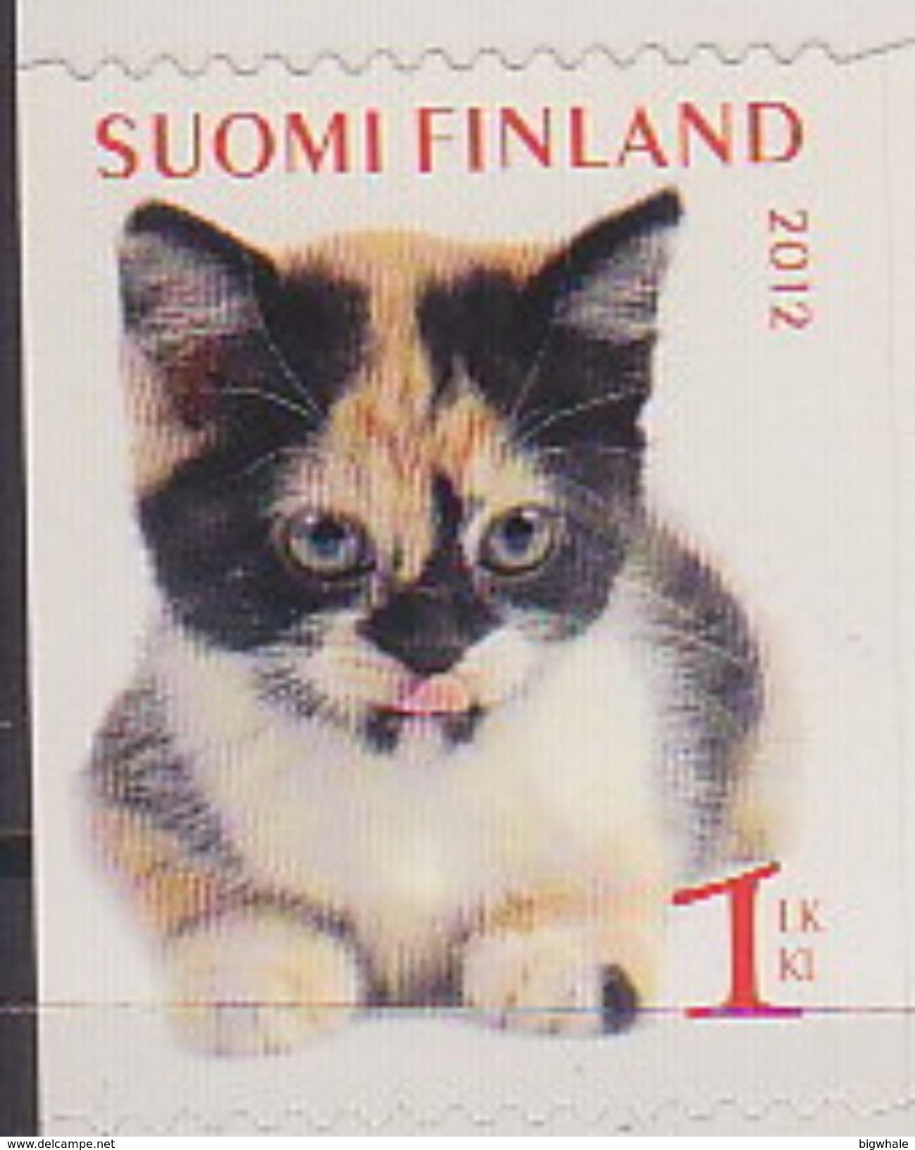 Finland 2012 Little Pet Cat MNH 1V ** - Neufs