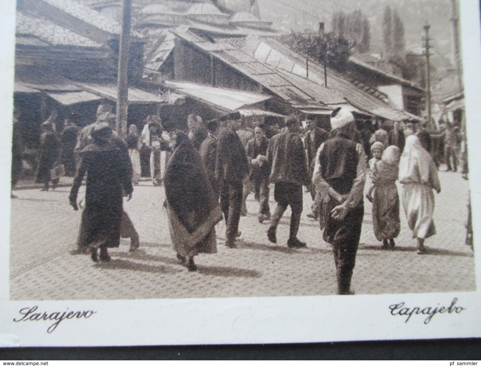 AK 1929 Bosnien / SHS. Dapajebo / Sarajewo. Einheimische / Moschee / Kirche. An Prof. Dr. Carl Patsch. Social Philately - Bosnie-Herzegovine