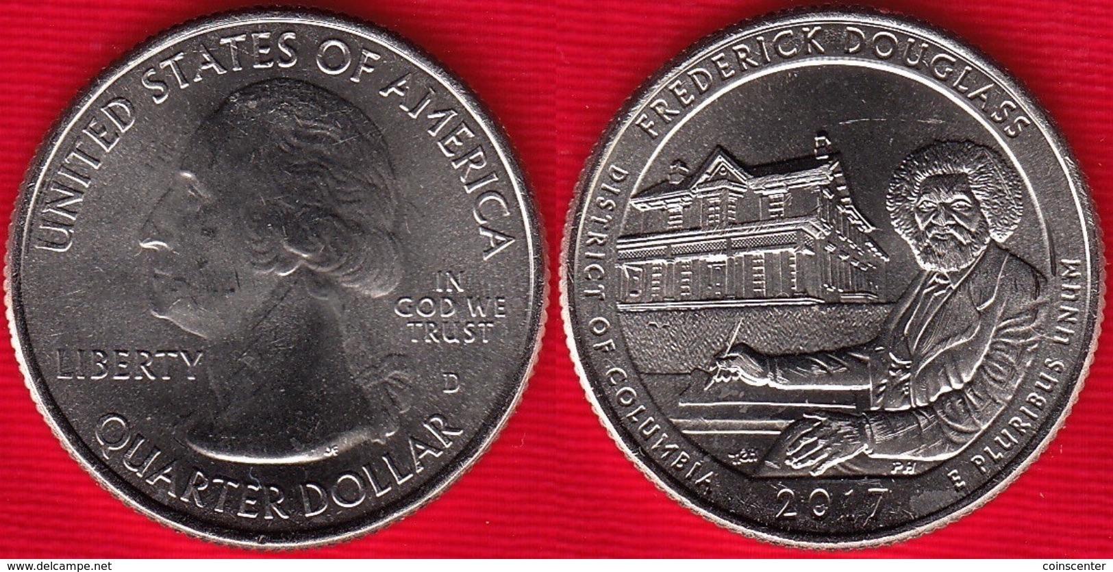 USA Quarter (1/4 Dollar) 2017 D Mint "Frederick Douglass, DC" UNC - 2010-...: National Parks