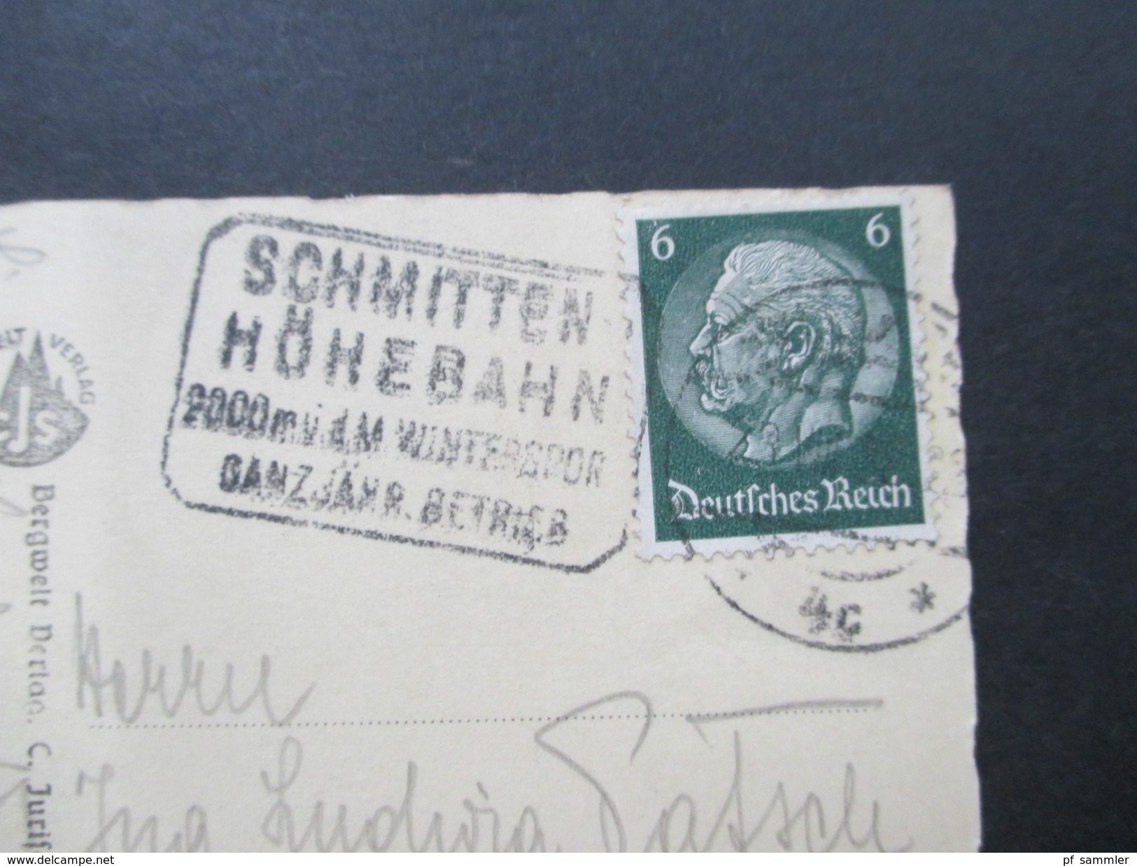 Echtfoto Österreich / Deutsches Reich 1938 Zell Am See. G. D. Kitzsteinhorn (3205) Stempel: Schmitten Höhebahn - Zell Am See