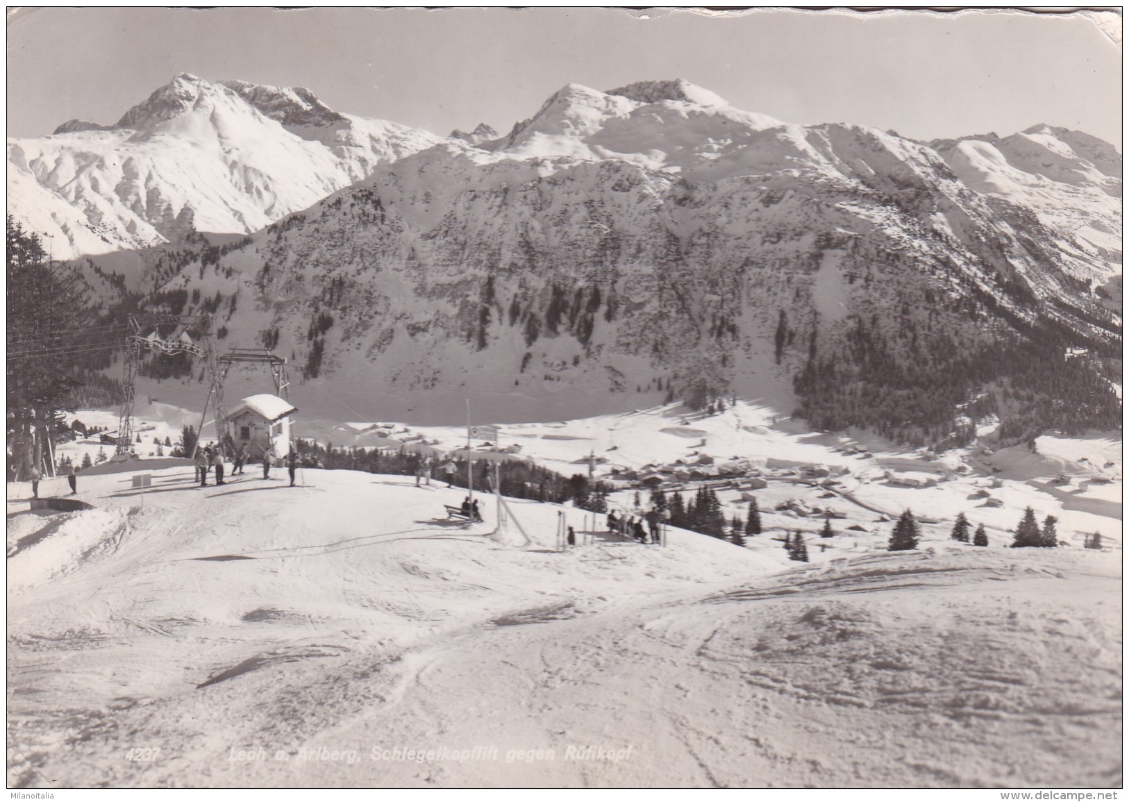 Lech Am Arlberg - Schlegelkopflift Gegen Rüfikopf (4237) * 15. 3. 1956 - Lech