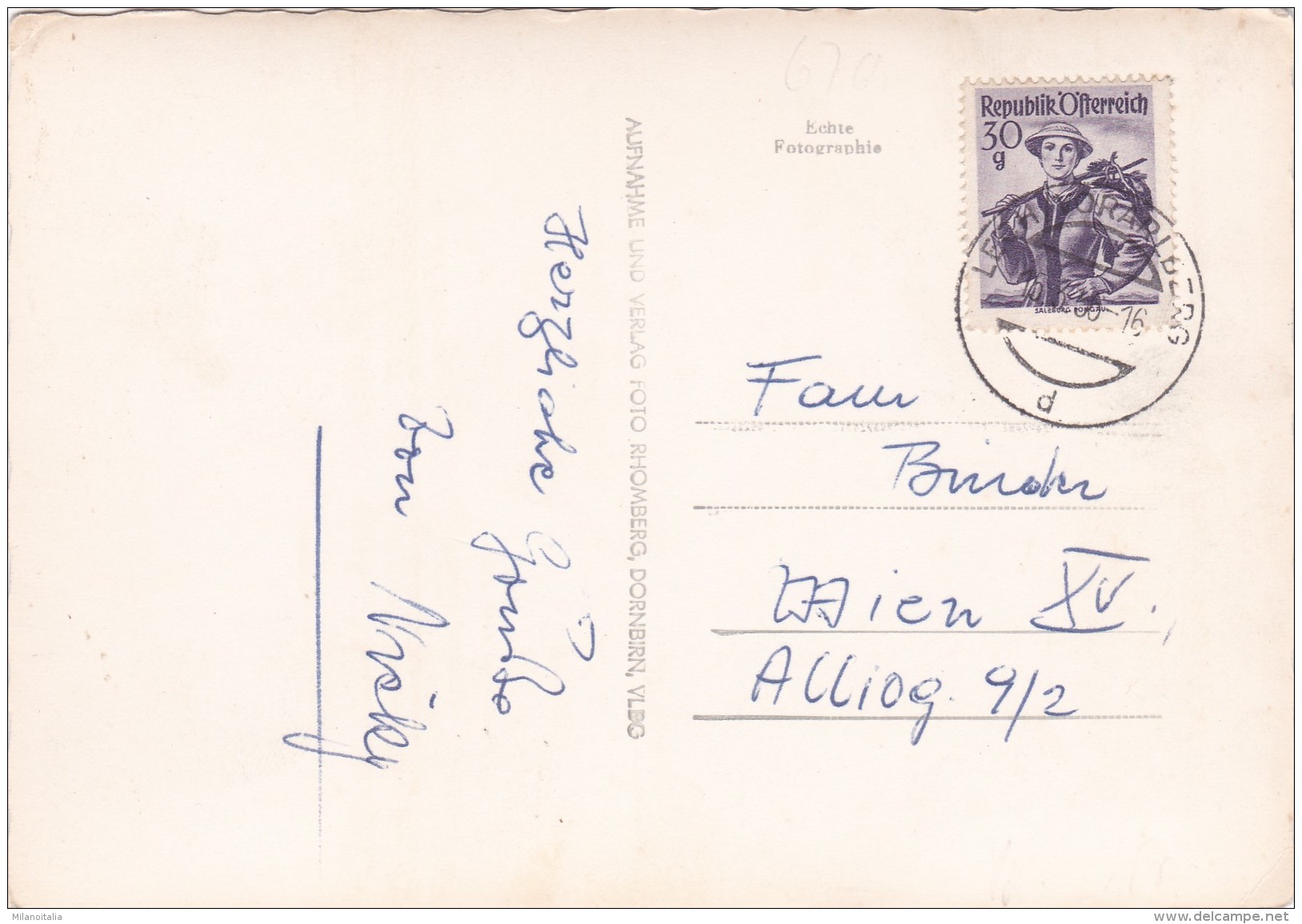 Lech Am Arlberg - Schlegelkopflift Gegen Rüfikopf (4237) * 15. 3. 1956 - Lech