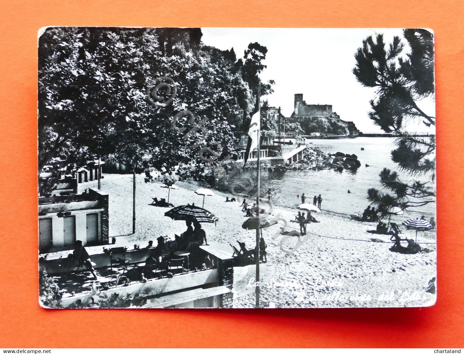 Cartolina La Spezia - Lerici - Il Castello Visto Dal Lido - 1956. - La Spezia