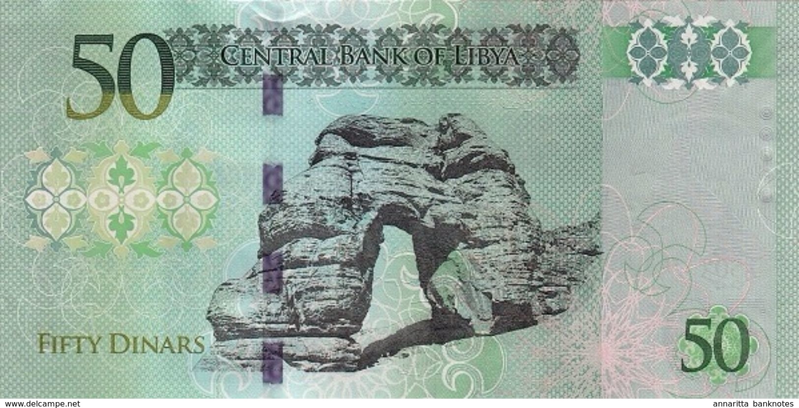 Libya 50 Dinars ND (2013), UNC, P-80a, LY 545a - Libië