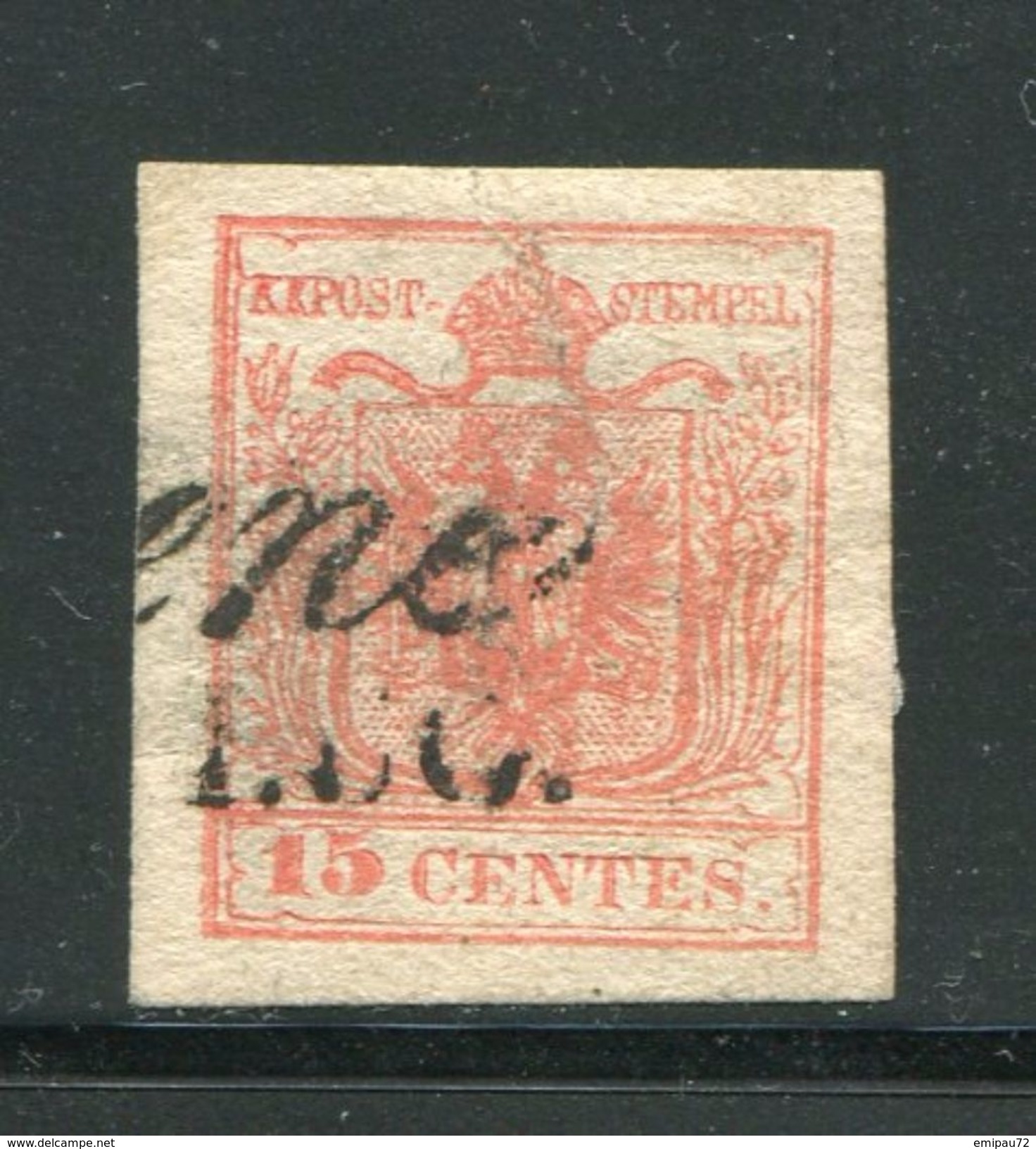 ITALIE- Lombardo-Vénétie- Y&T N°3- Oblitéré - Lombardo-Veneto